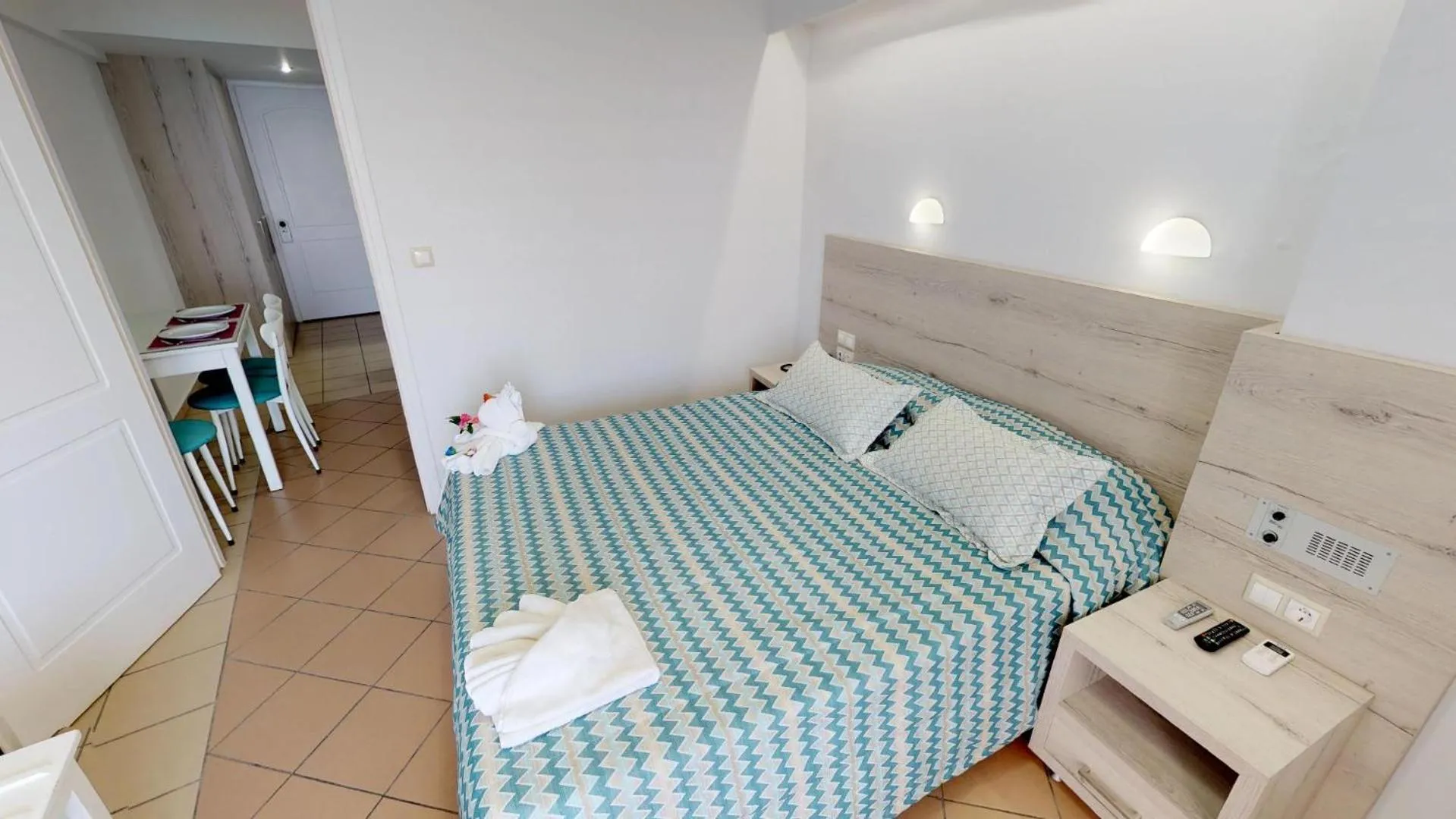 Bed in Medusa Apartments