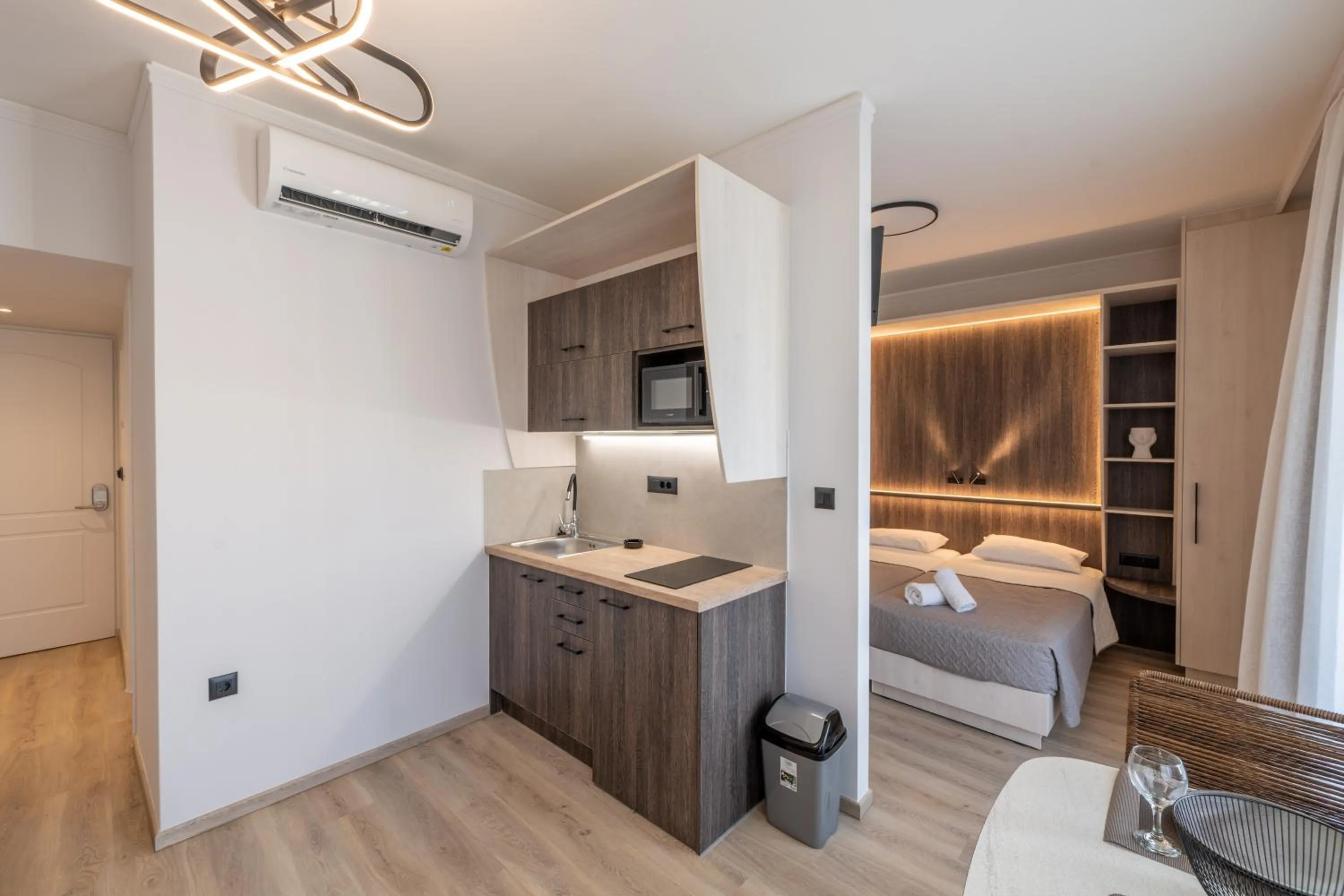 Bed in Medusa Apartments