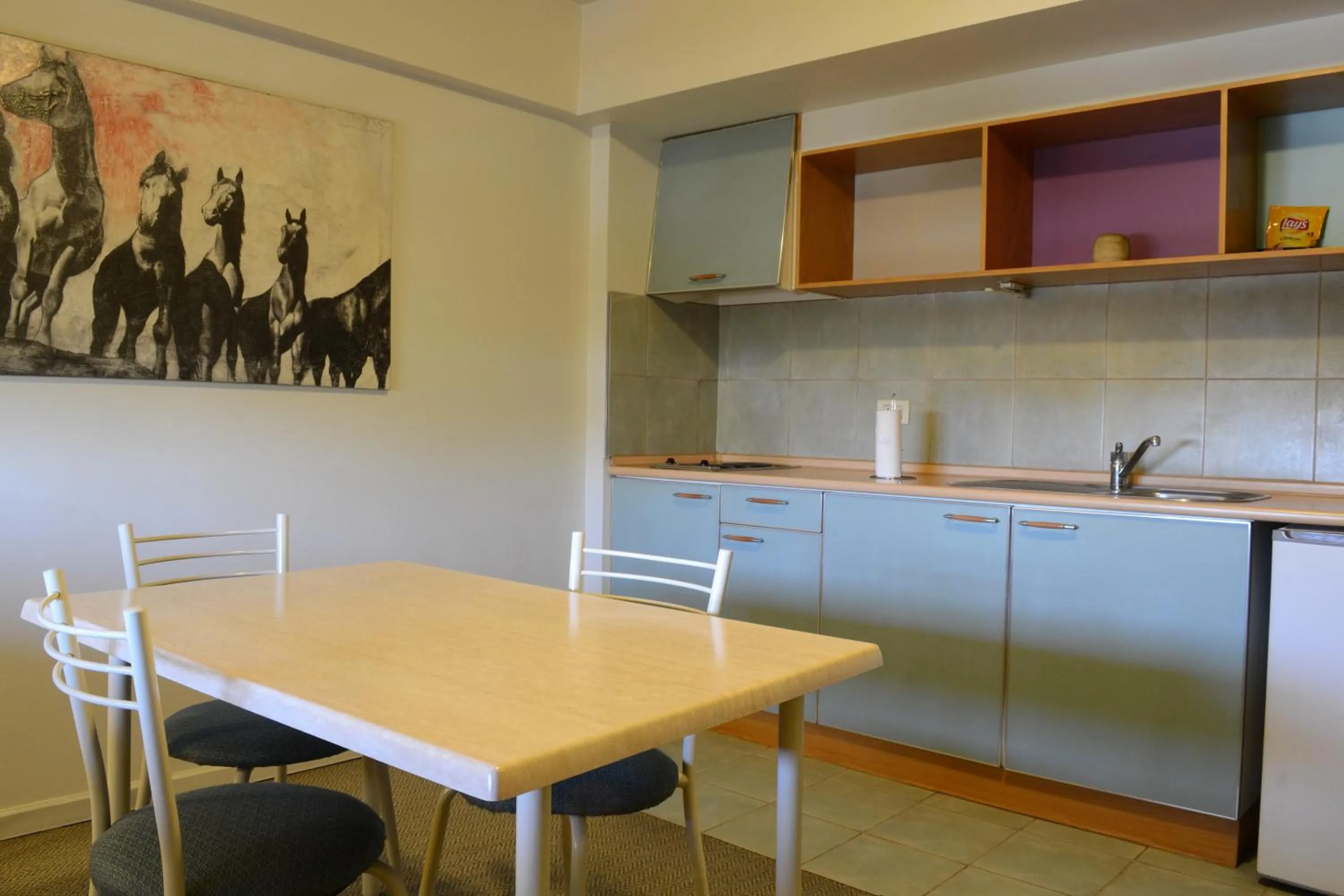 Kitchen or kitchenette in Apart Hotel Maue