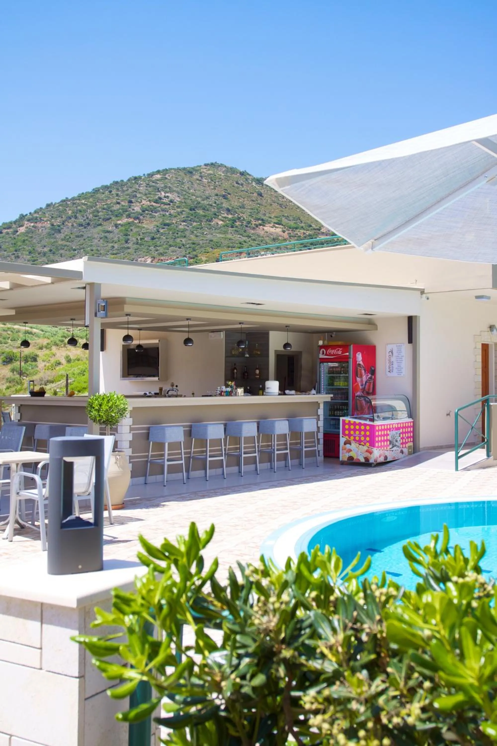 Lounge or bar in Amalia Apartments