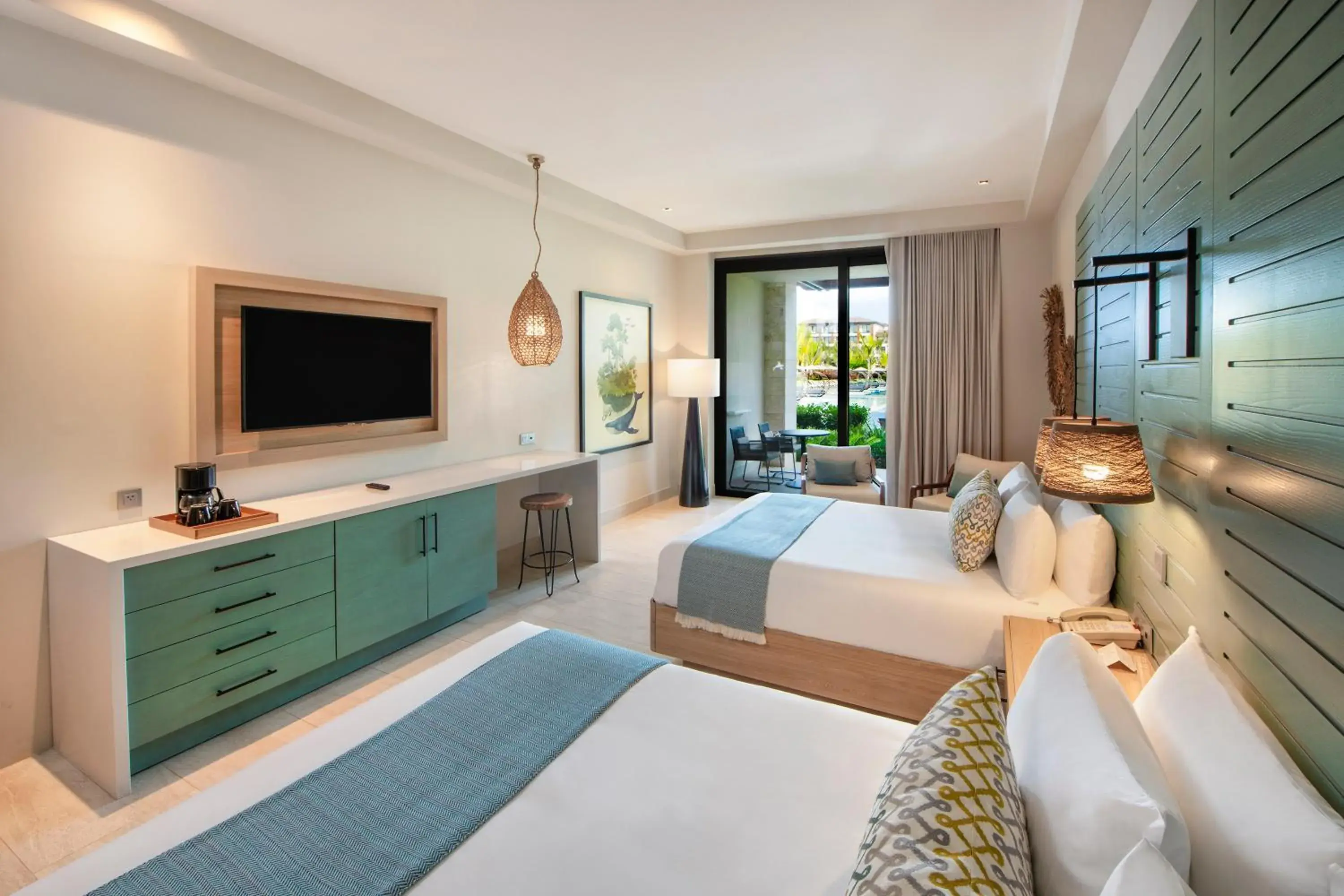 Bed in Adults Only Club at Lopesan Costa Bávaro Resort Bed in Adults Only Club at Lopesan Costa Bávaro Resort