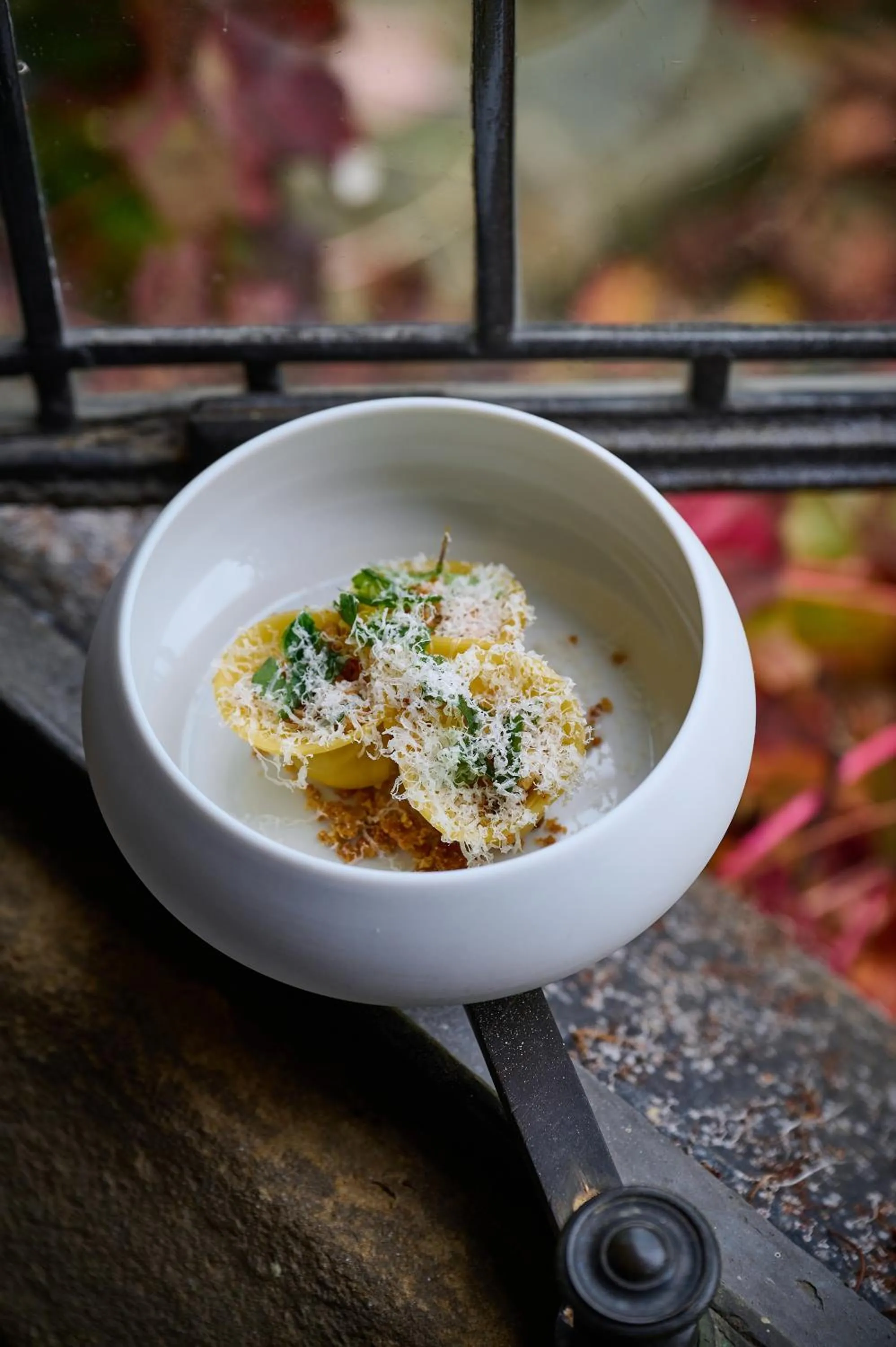 Food close-up in Fischers Baslow Hall - Chatsworth