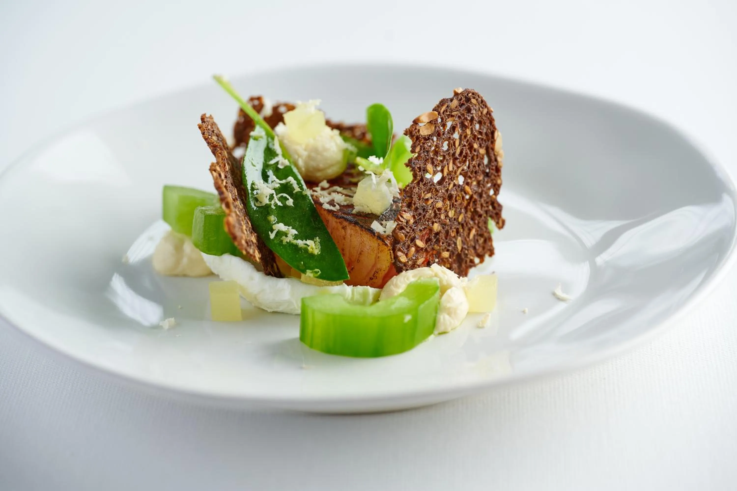 Food close-up in Fischers Baslow Hall - Chatsworth