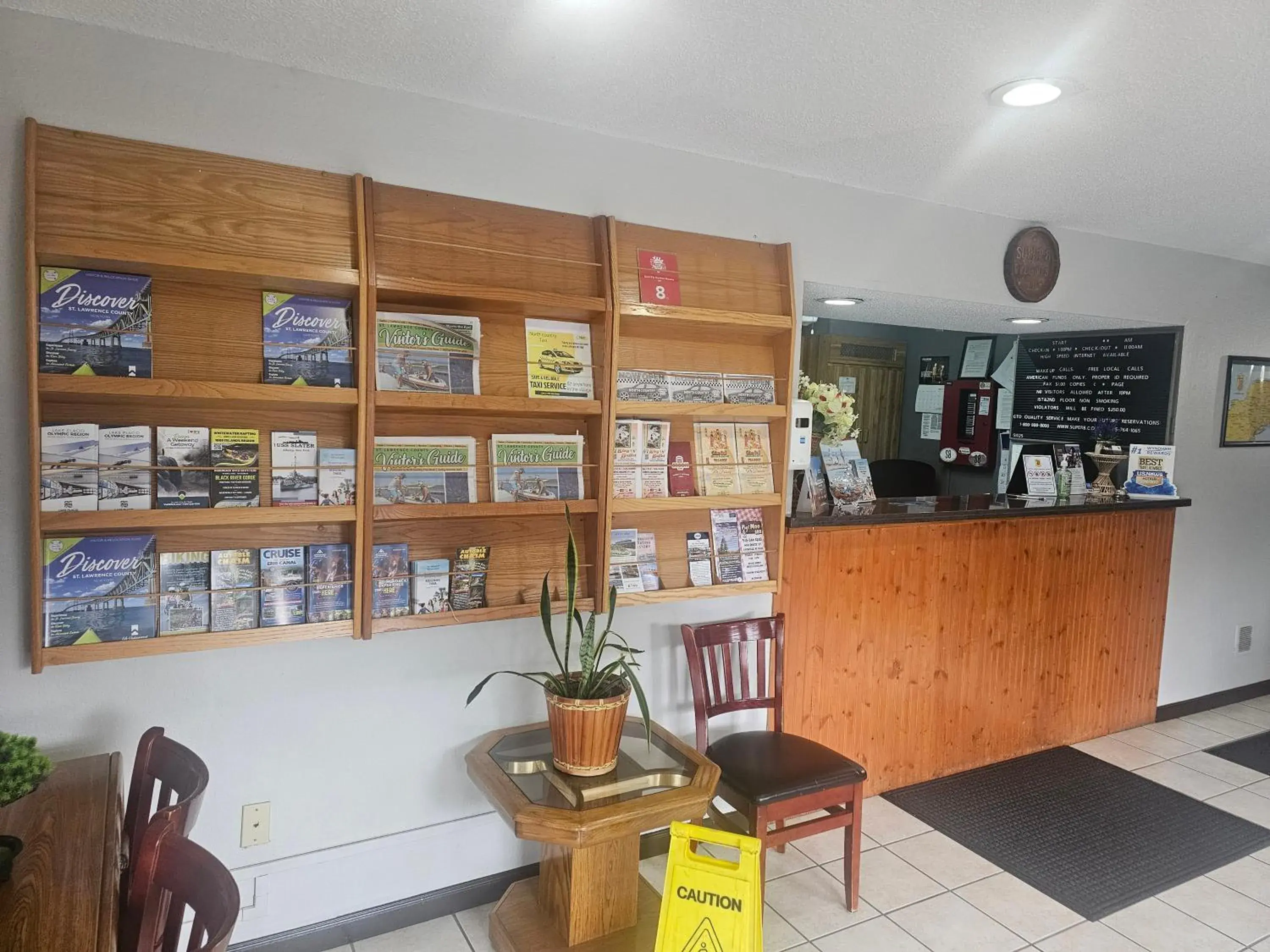 Lobby or reception in Super 8 by Wyndham Massena NY Lobby or reception in Super 8 by Wyndham Massena NY