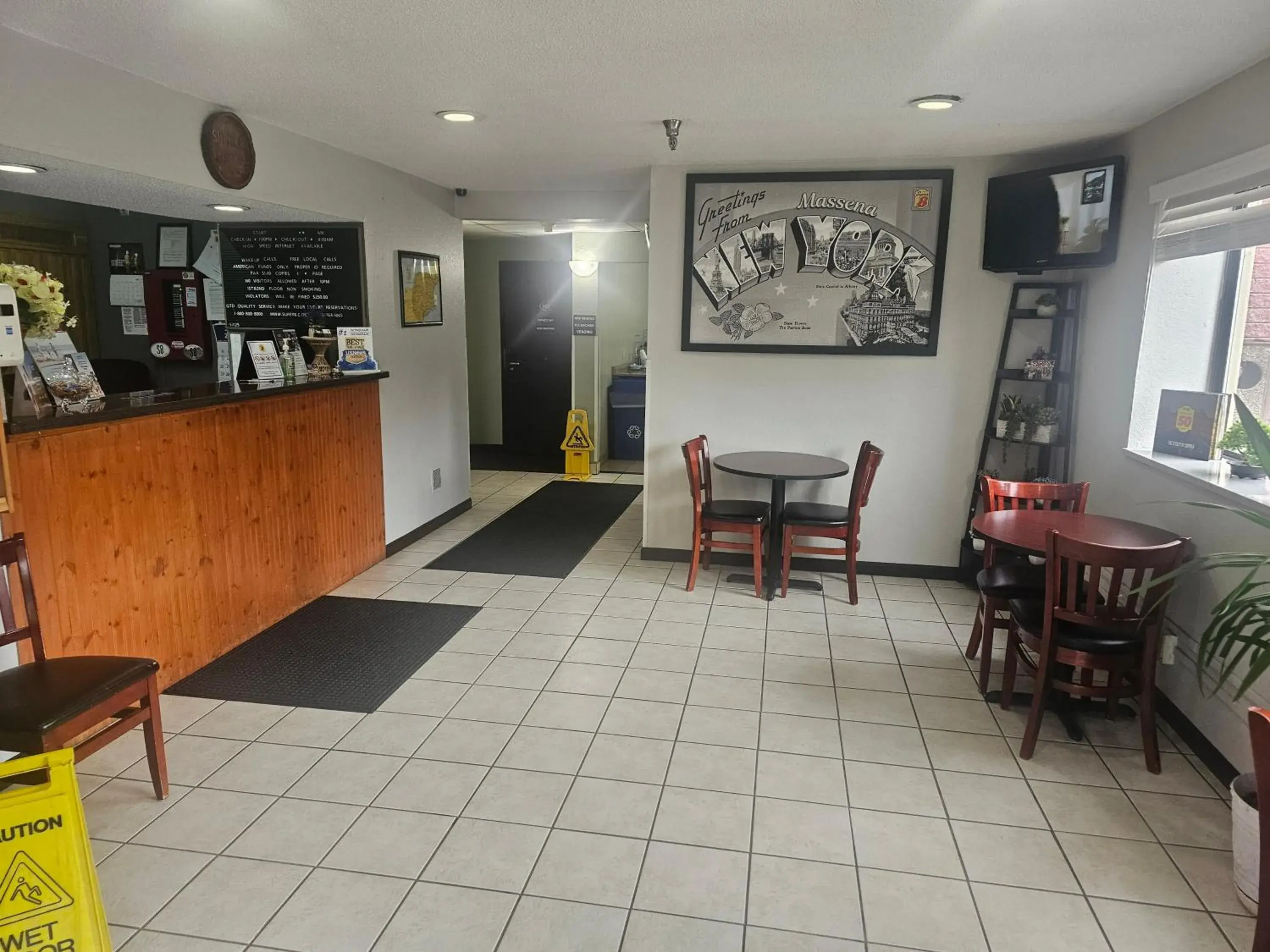 Lobby or reception in Super 8 by Wyndham Massena NY Lobby or reception in Super 8 by Wyndham Massena NY