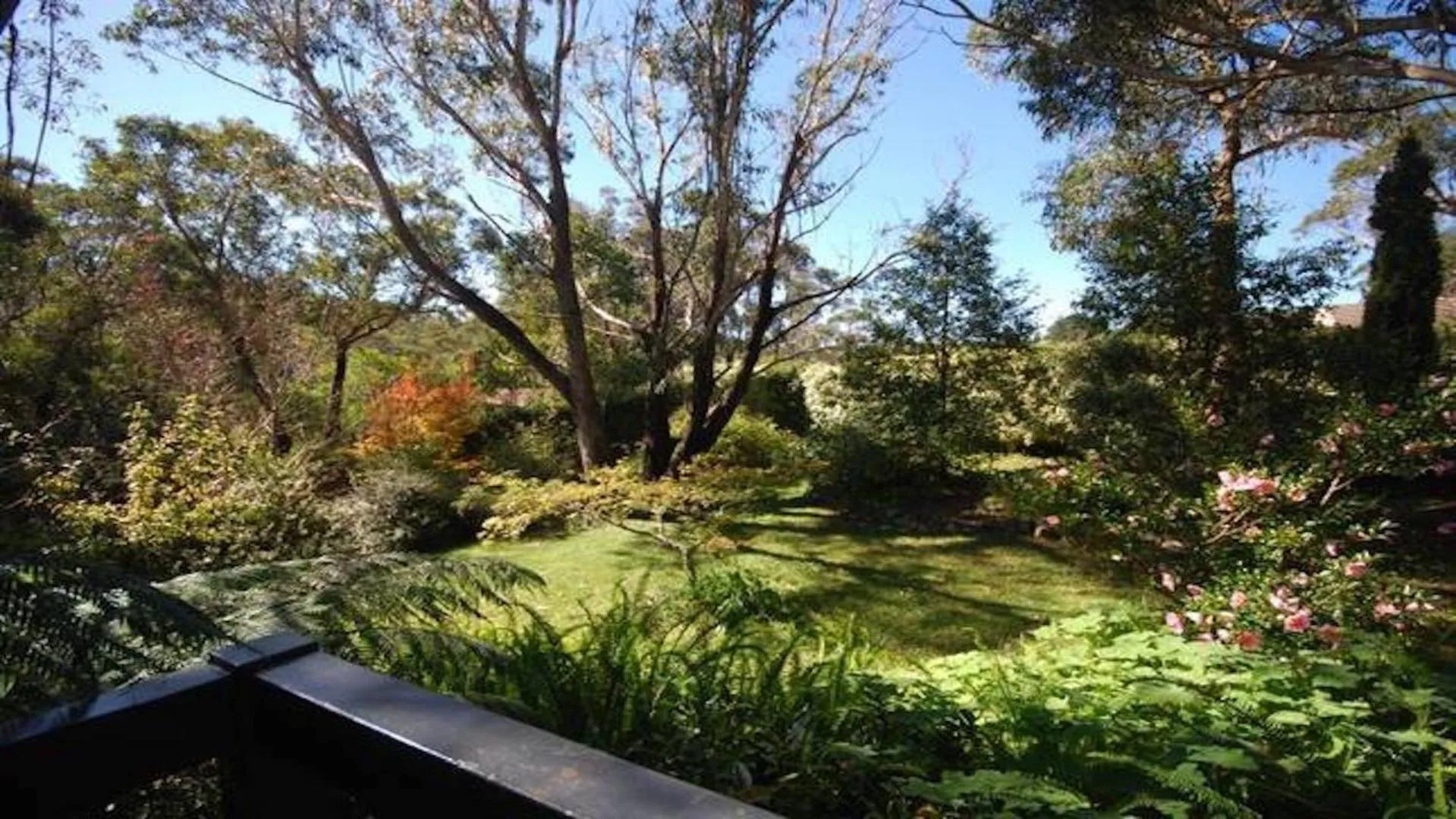 Balcony/Terrace in Sublime Cedar Lodge Leura