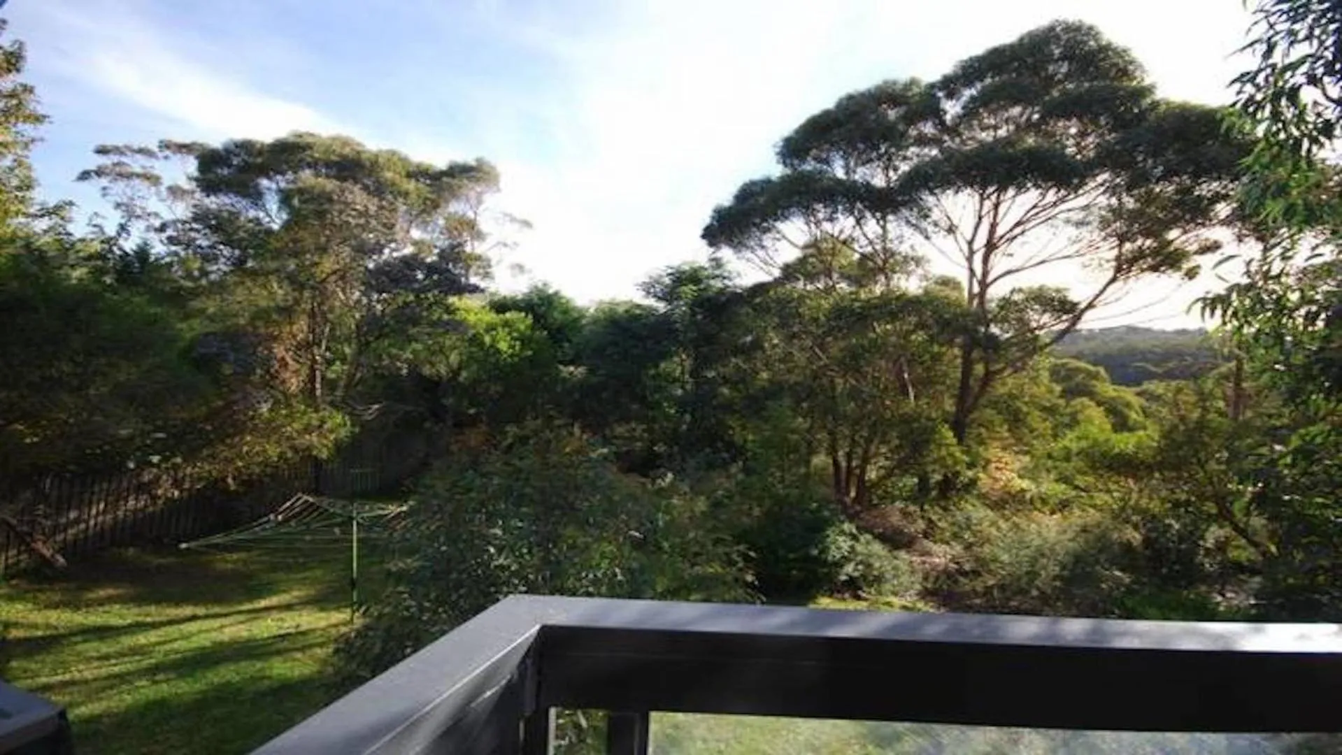 Balcony/Terrace in Sublime Cedar Lodge Leura