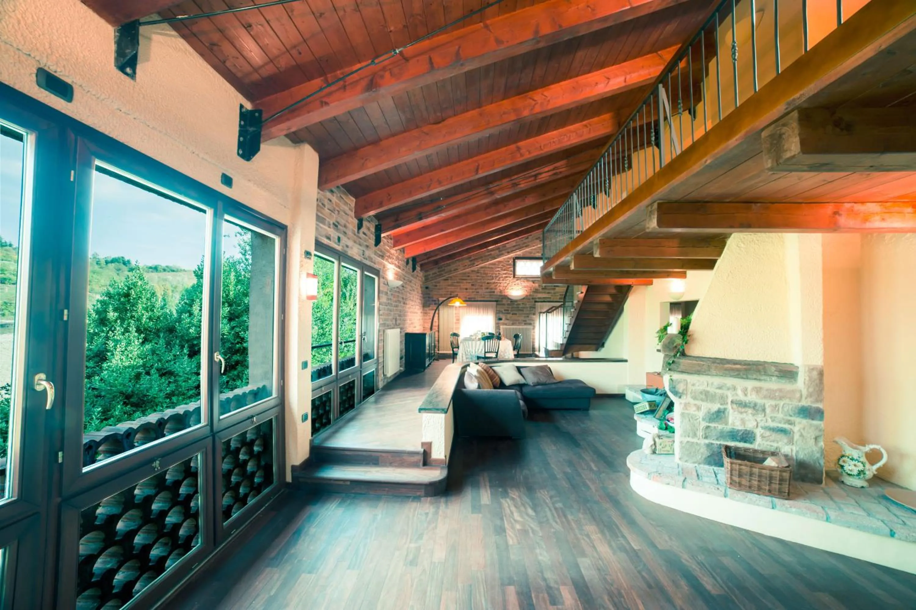 Communal lounge/ TV room in Podere Boschetto R&B