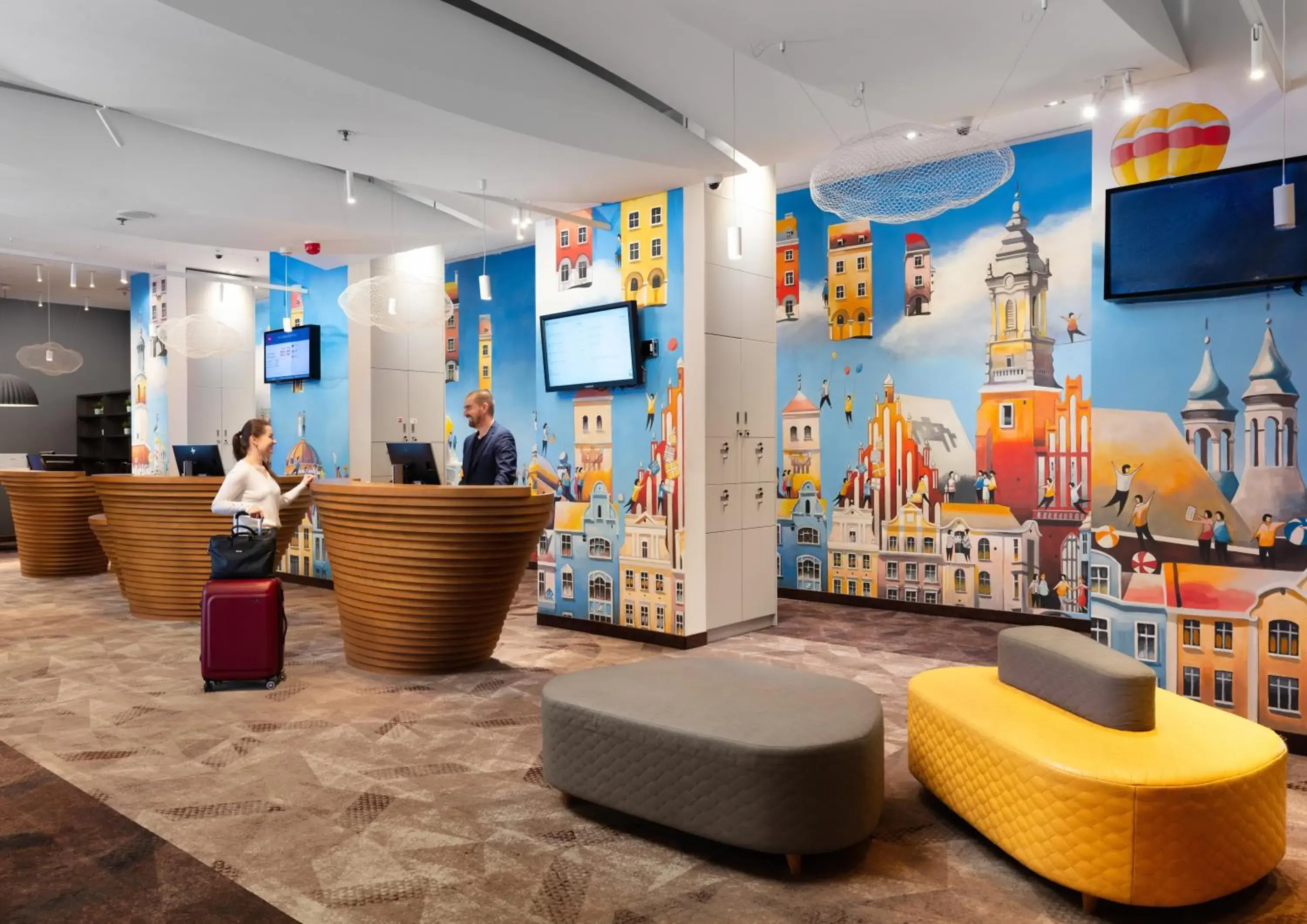 Lobby or reception in Ibis Poznan Centrum Lobby or reception in Ibis Poznan Centrum