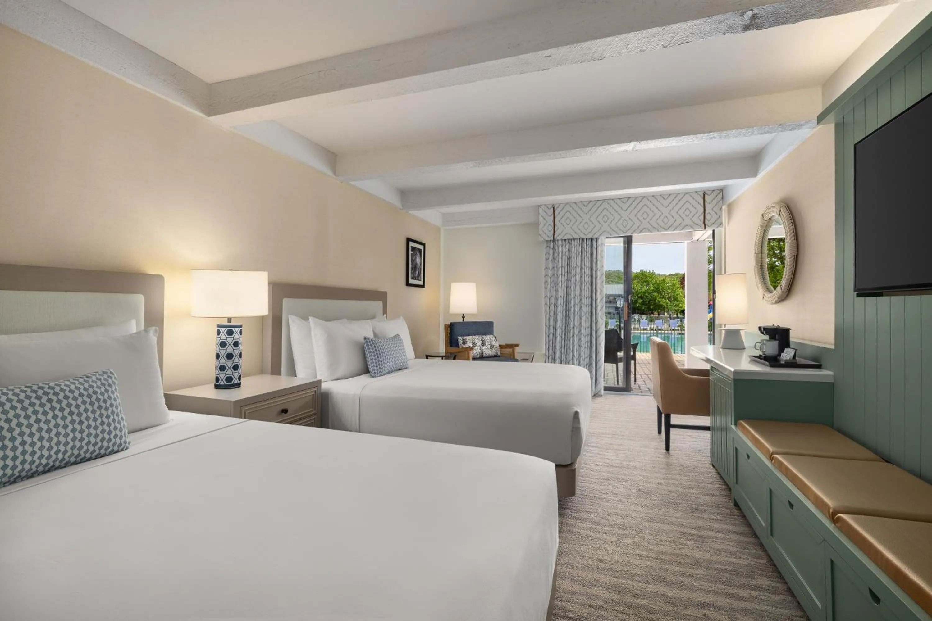 Bed in The Abbey Resort