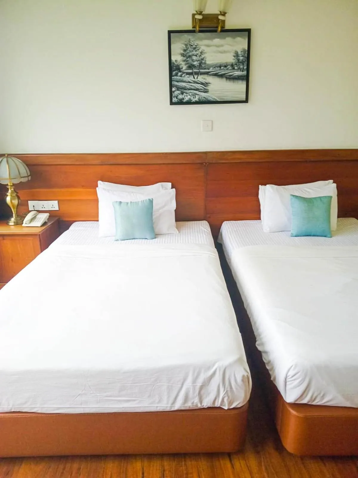 Bed in Royal Lake Hotel