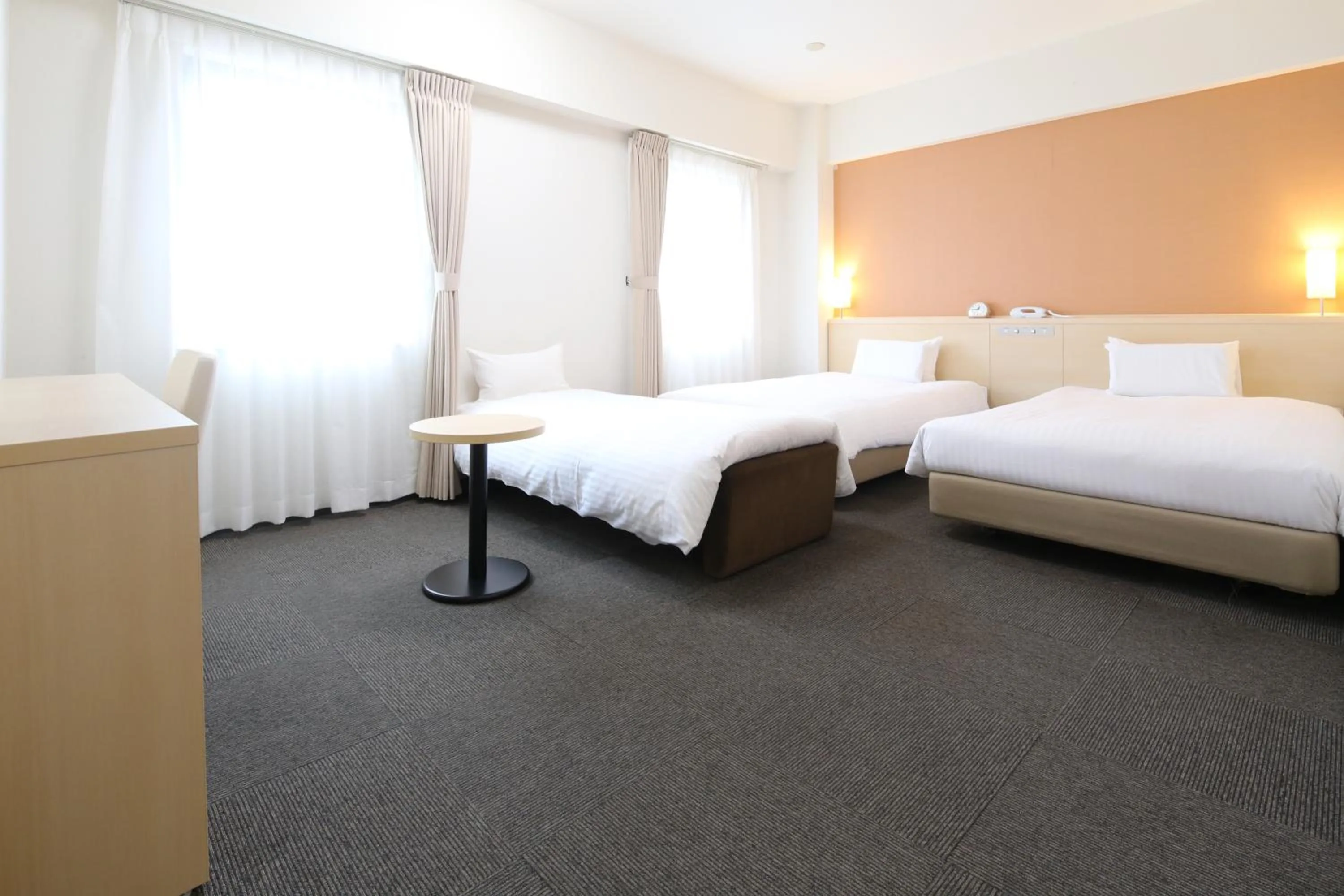 Bed in AB Hotel Mikawa Anjo Honkan