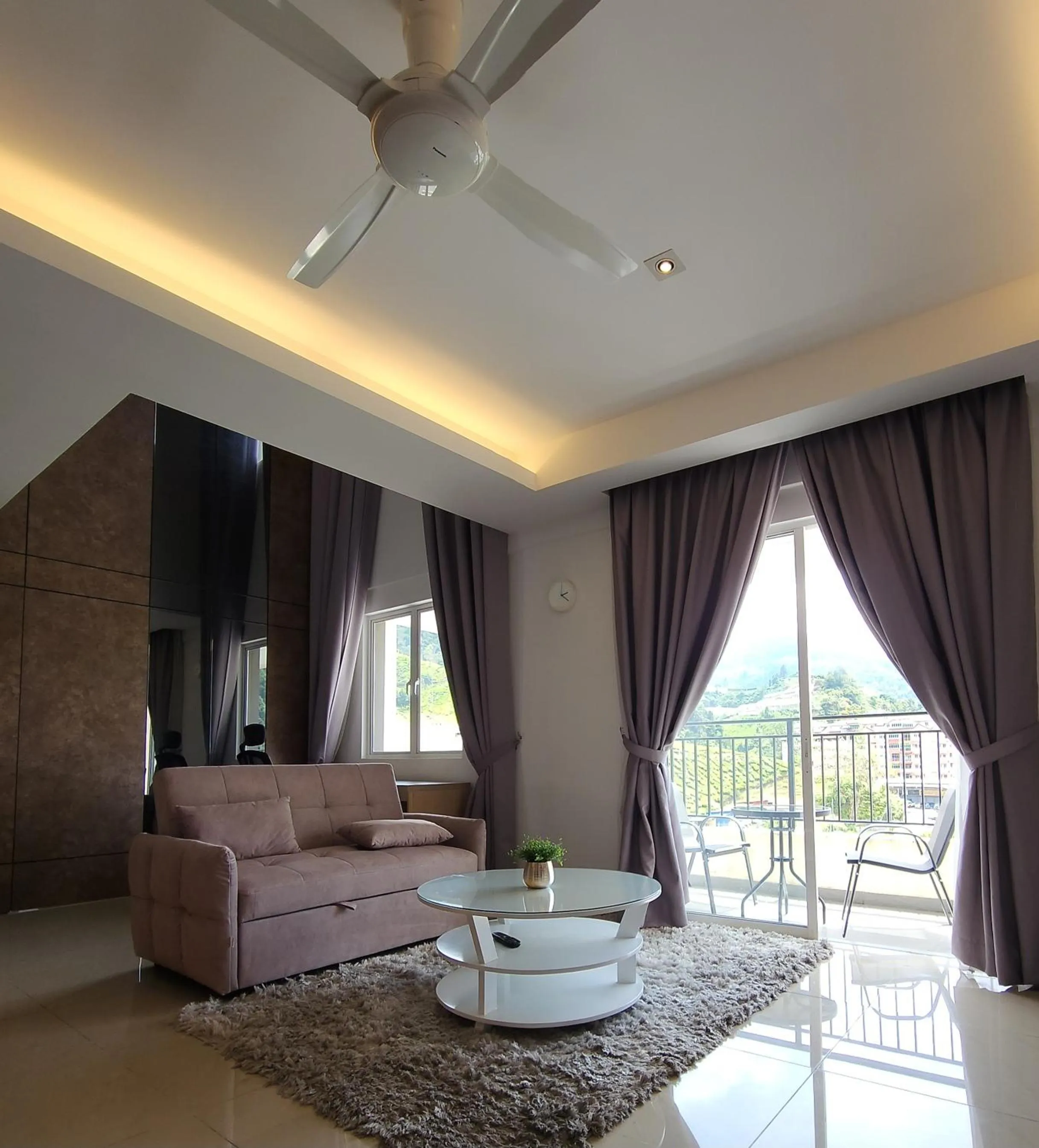 Living room in Peony Square Residences