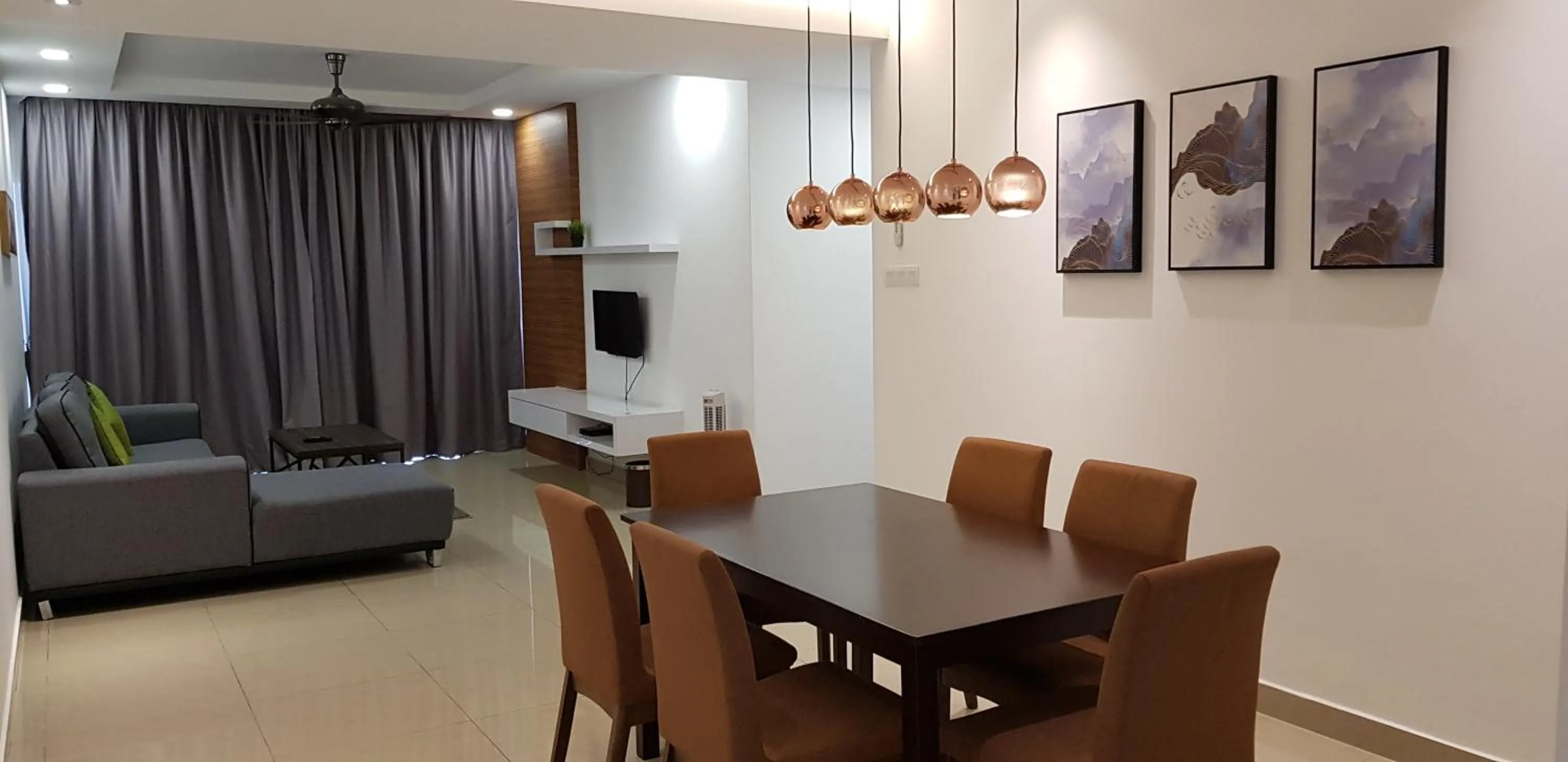 Living room in Peony Square Residences