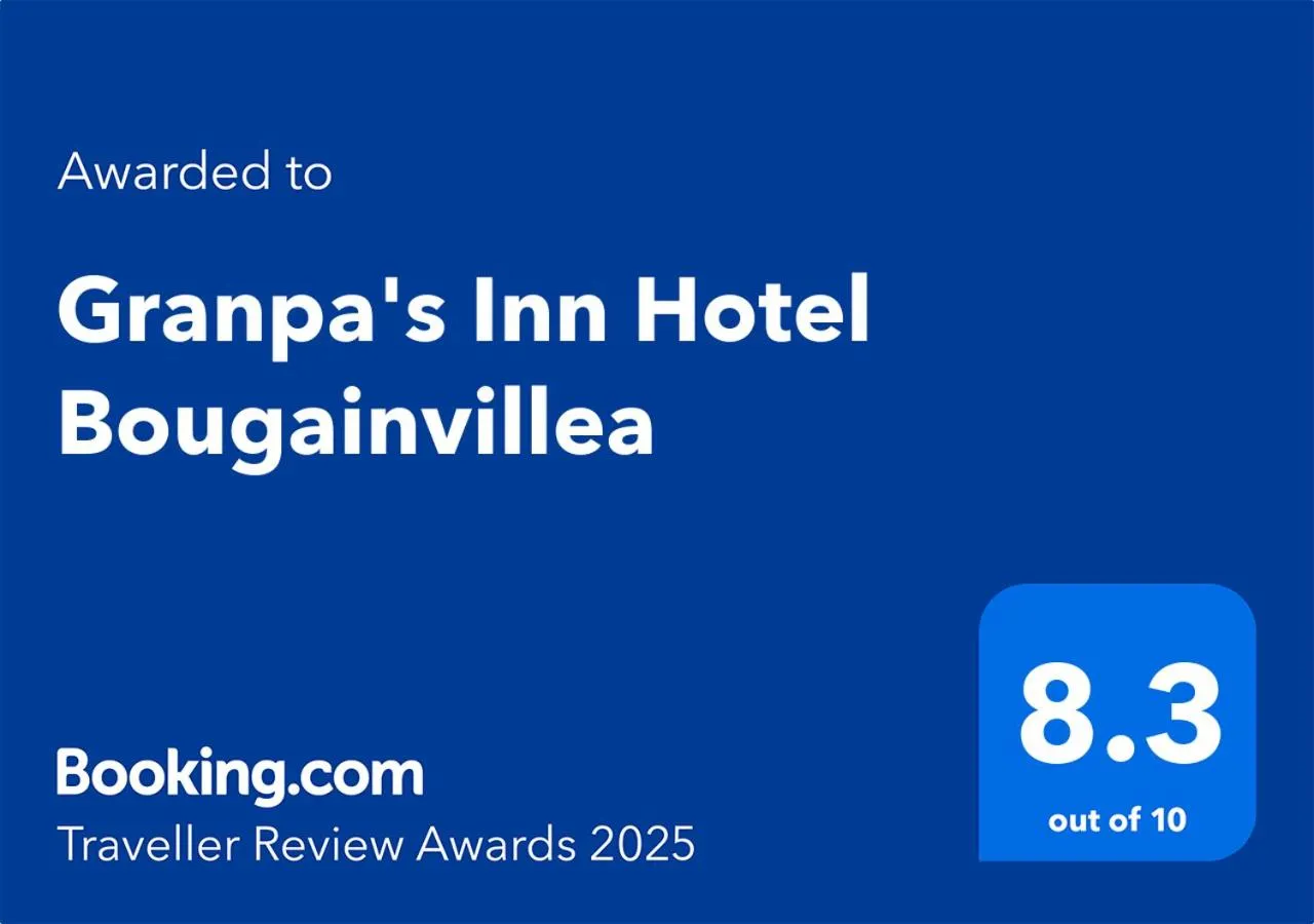 Certificate/Award in Granpa's Inn Hotel Bougainvillea