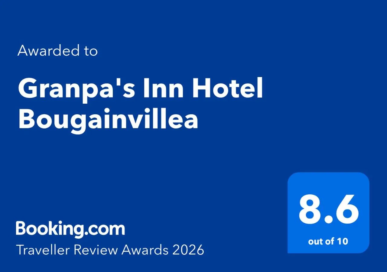 Certificate/Award in Granpa's Inn Hotel Bougainvillea