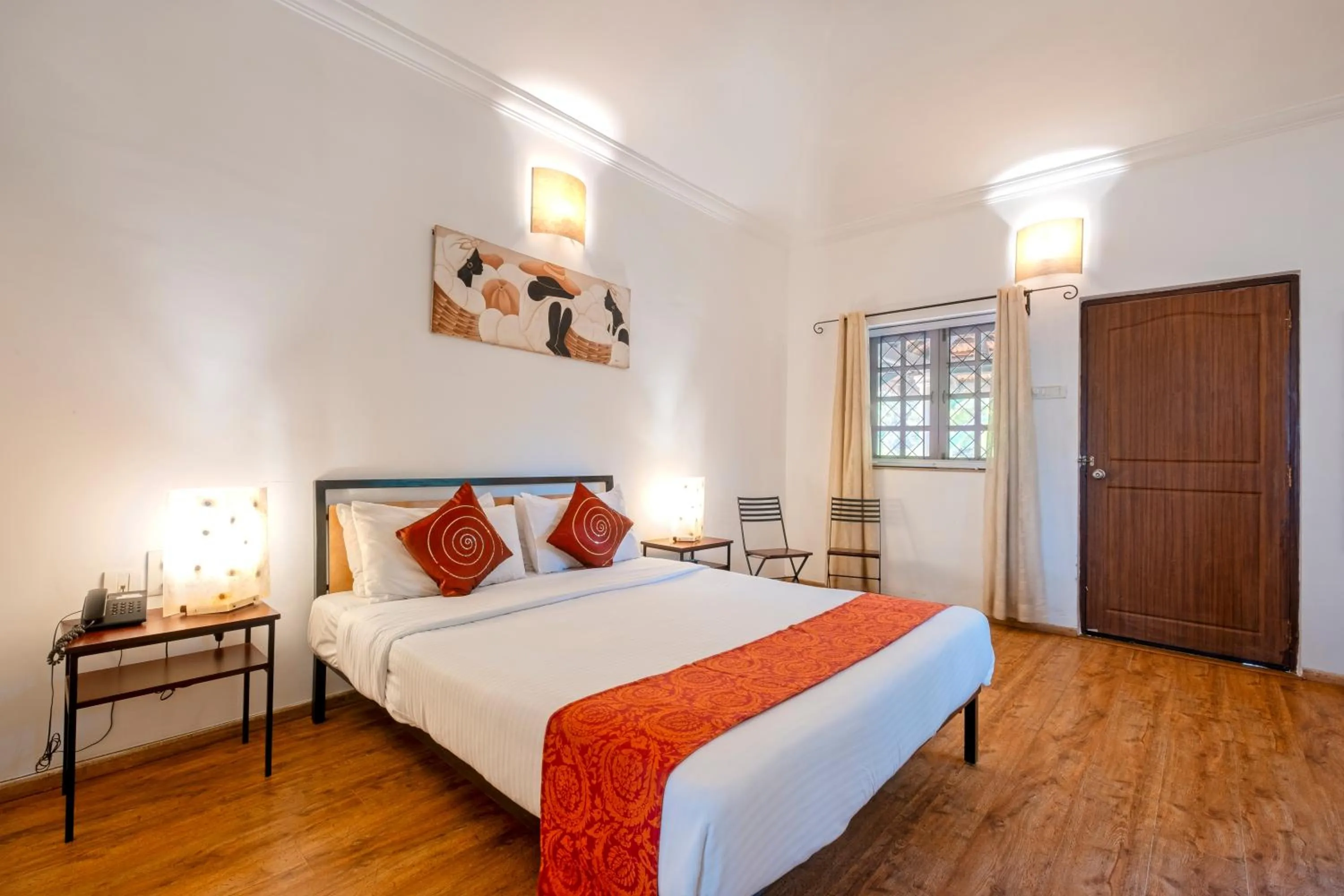 Bed in Granpa's Inn Hotel Bougainvillea