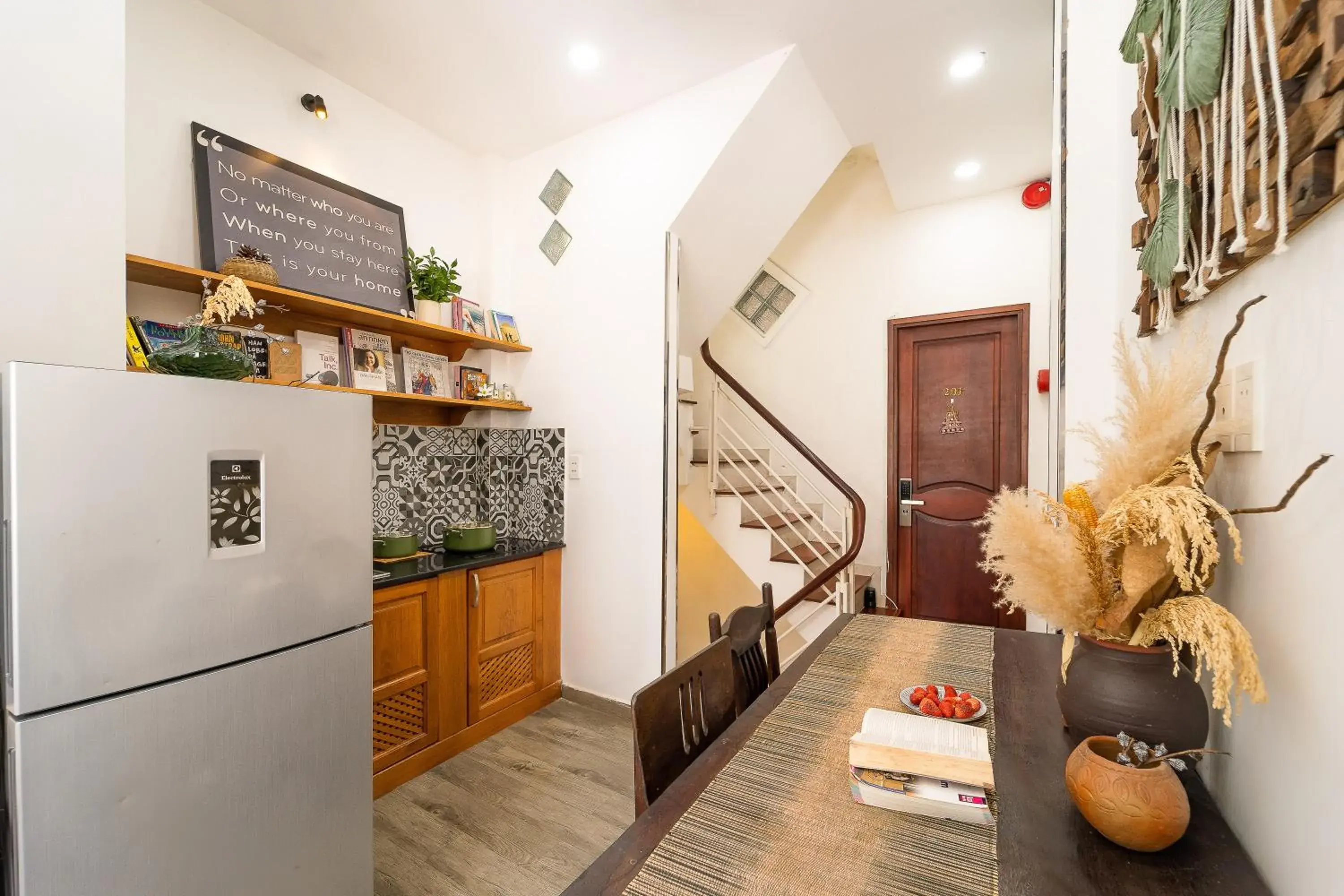 Kitchen or kitchenette in Cactusland Homestay - Tran Hung Dao Kitchen or kitchenette in Cactusland Homestay - Tran Hung Dao