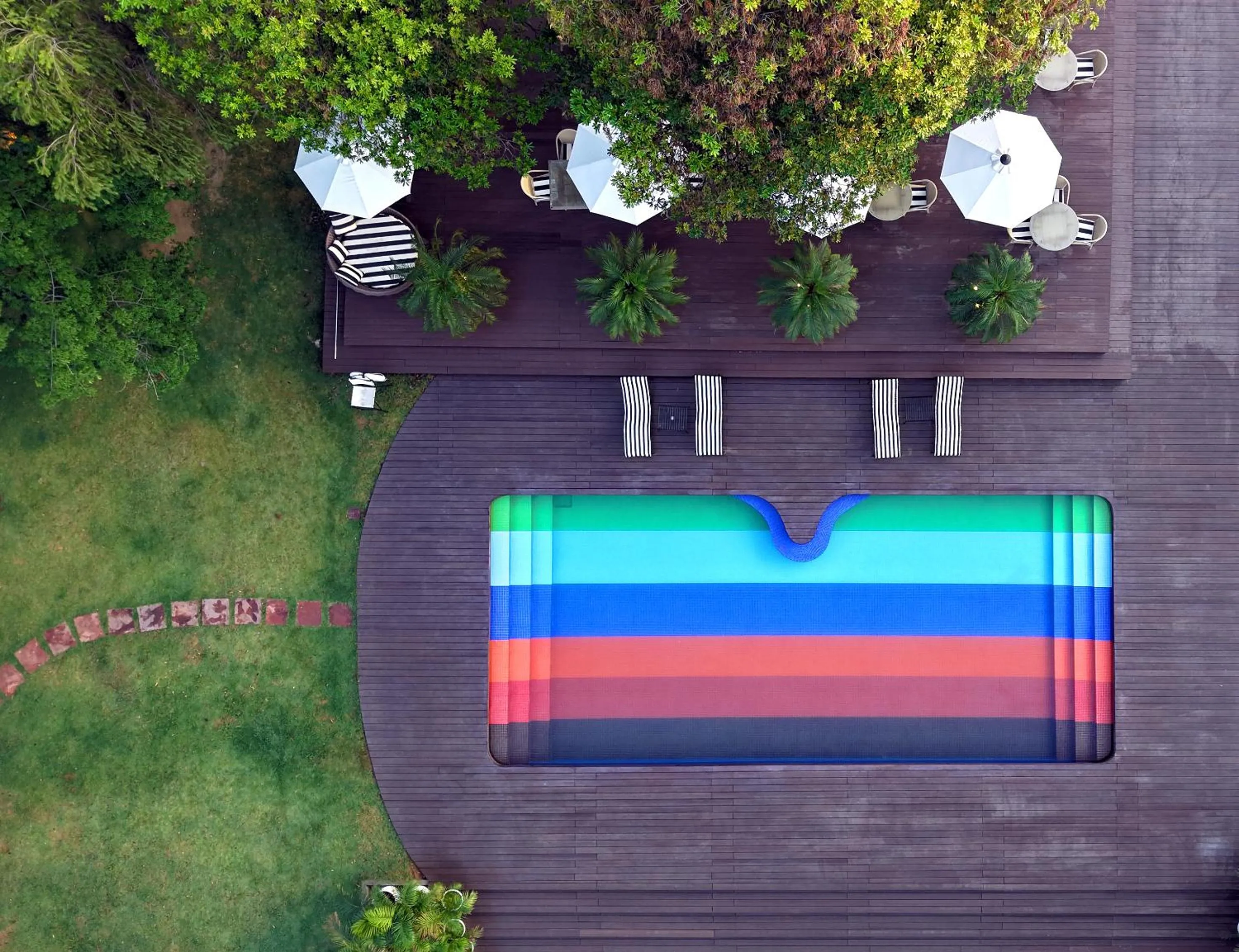 Pool view in Resort Country Club, Manesar - WorldHotels Distinctive