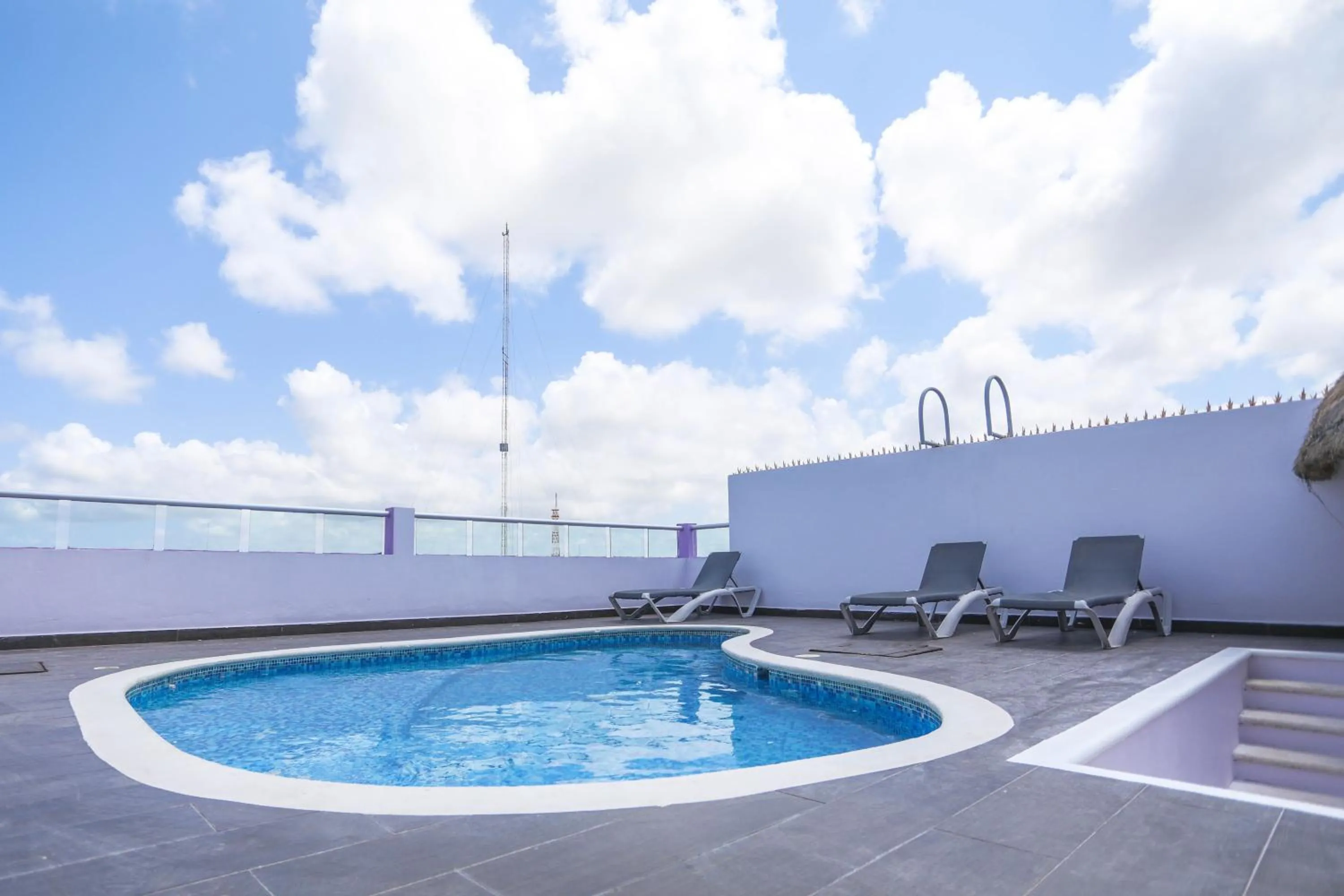 Pool view in Hotel Kavia