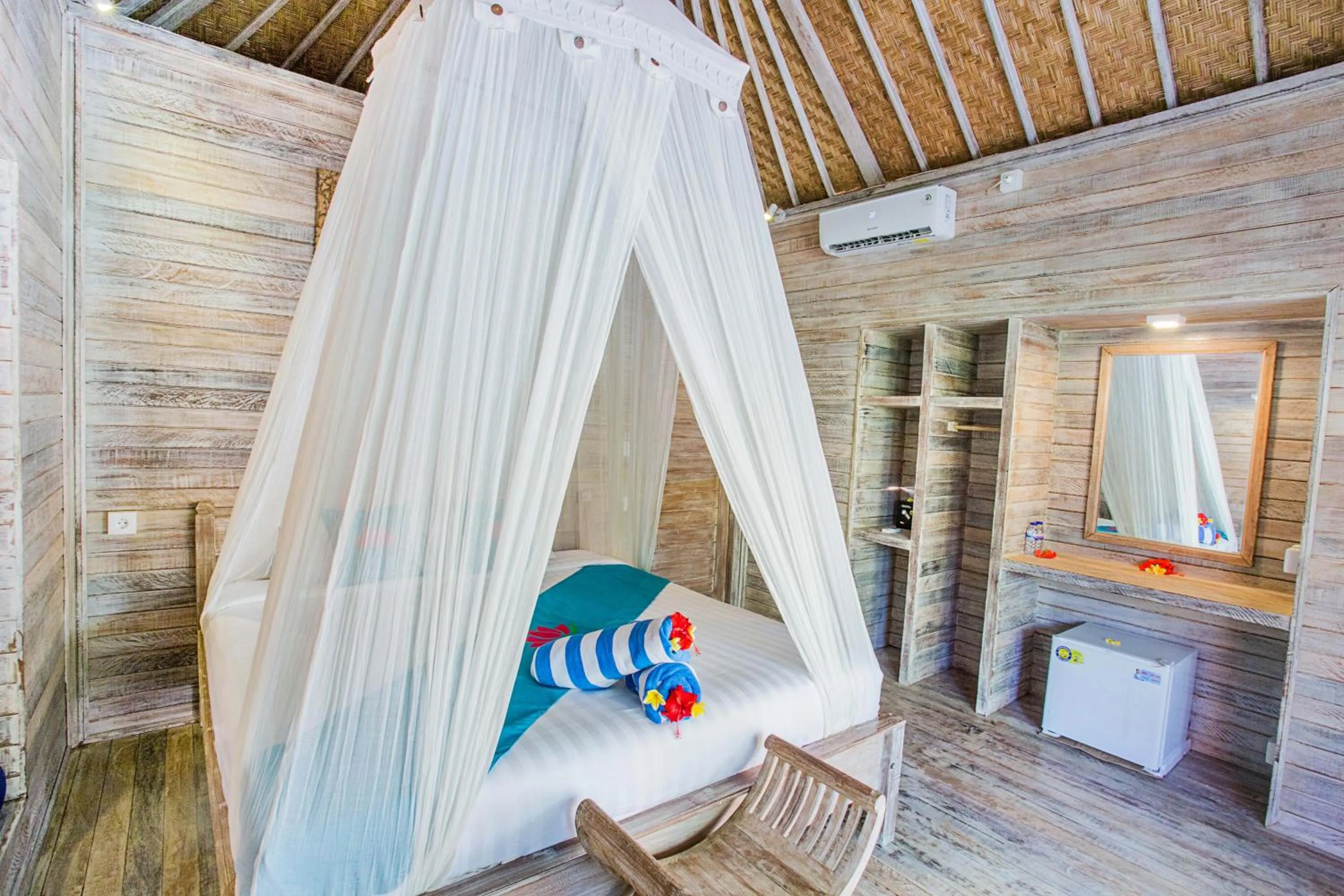 Bed in Lotus Garden Huts