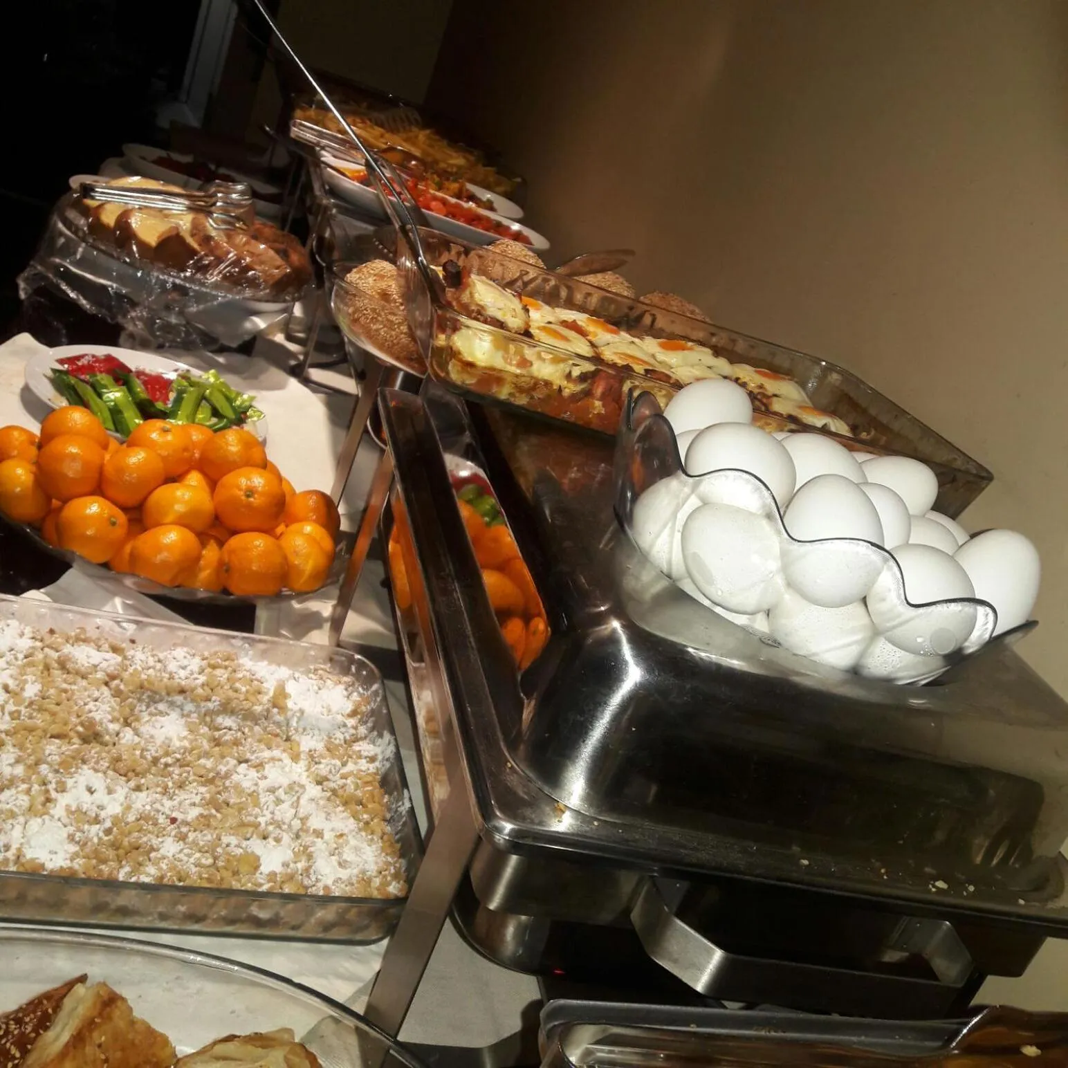 Buffet breakfast in Grand Ahos Hotel