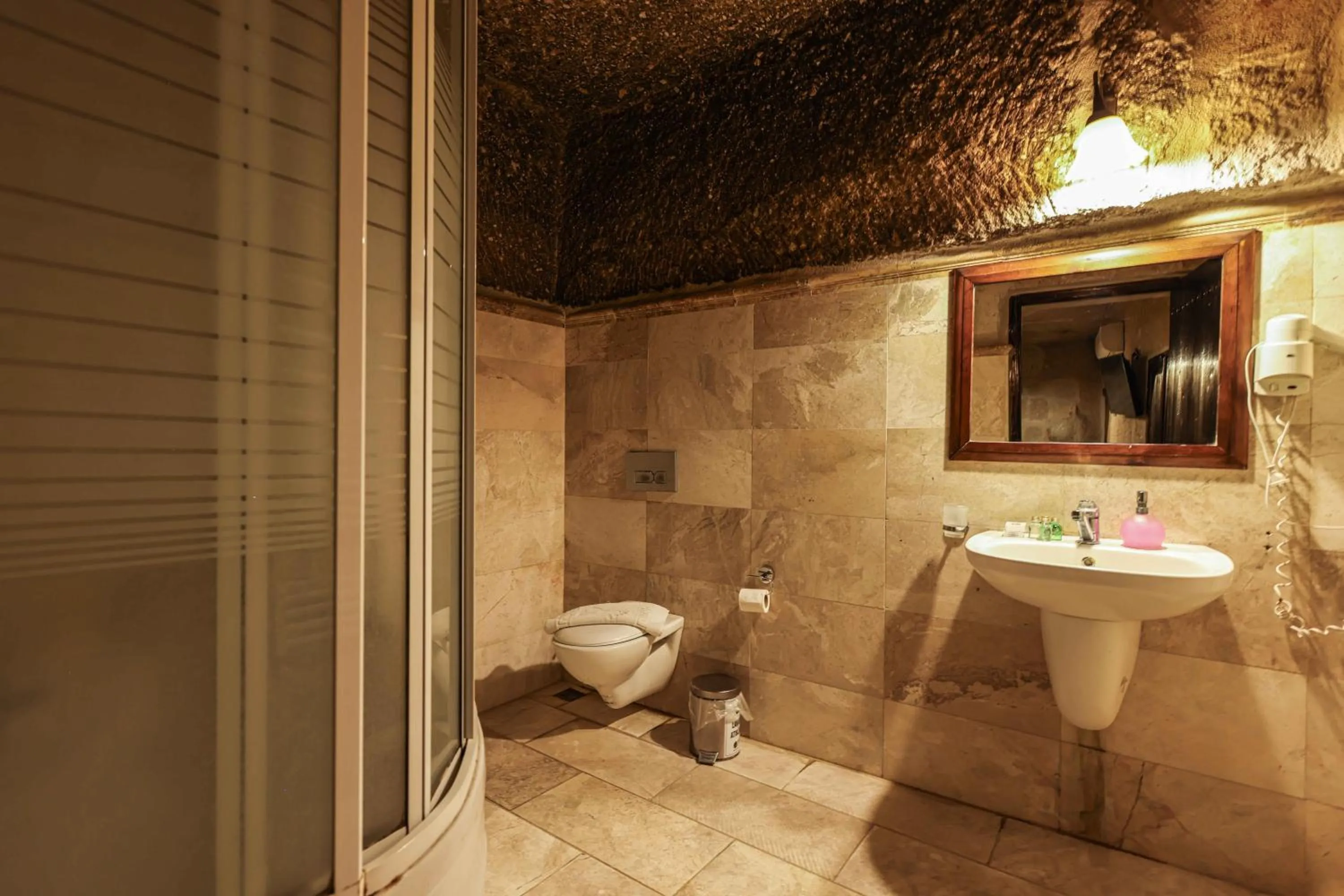 Shower in Century Cave Hotel