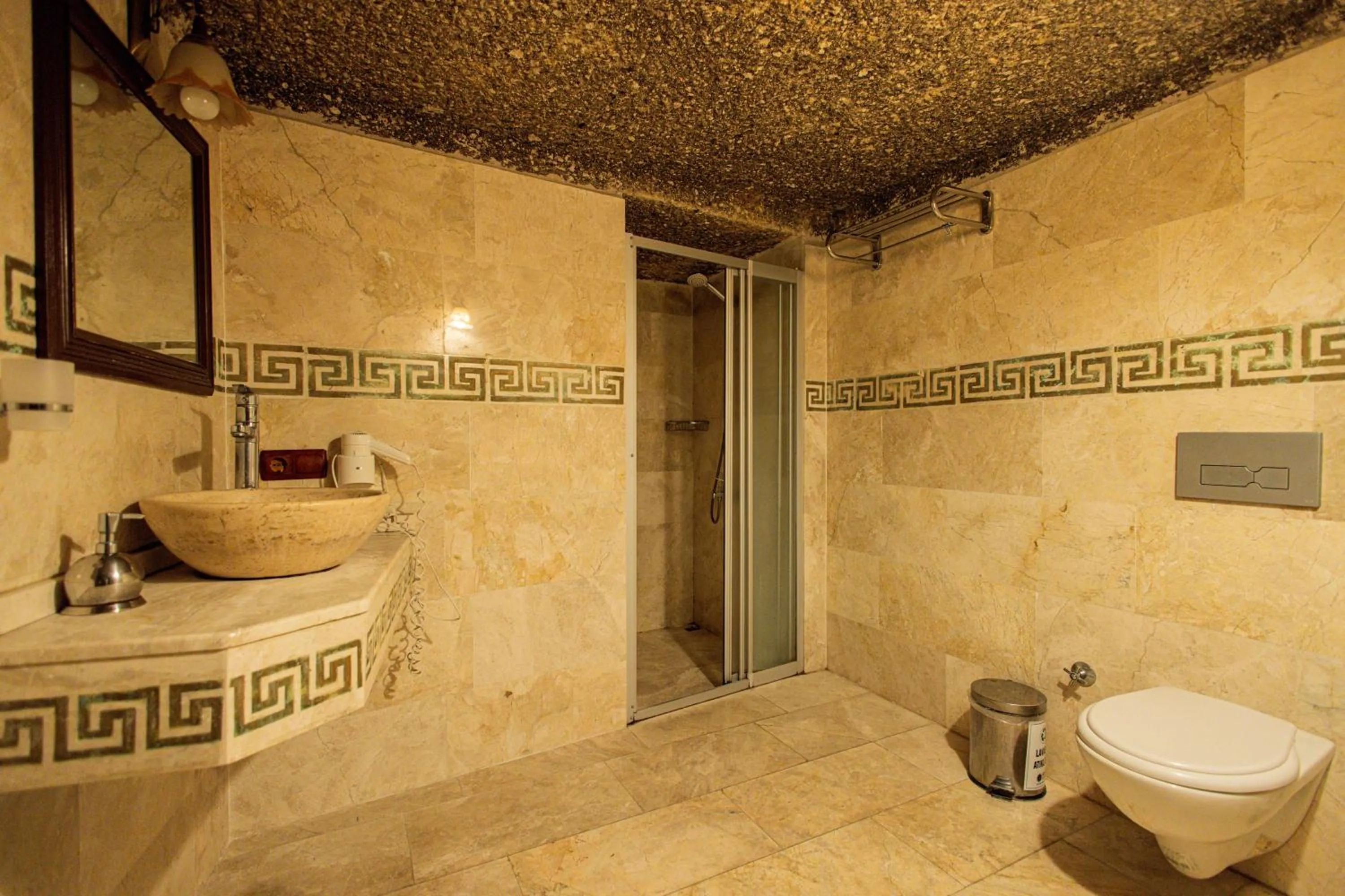 Shower in Century Cave Hotel