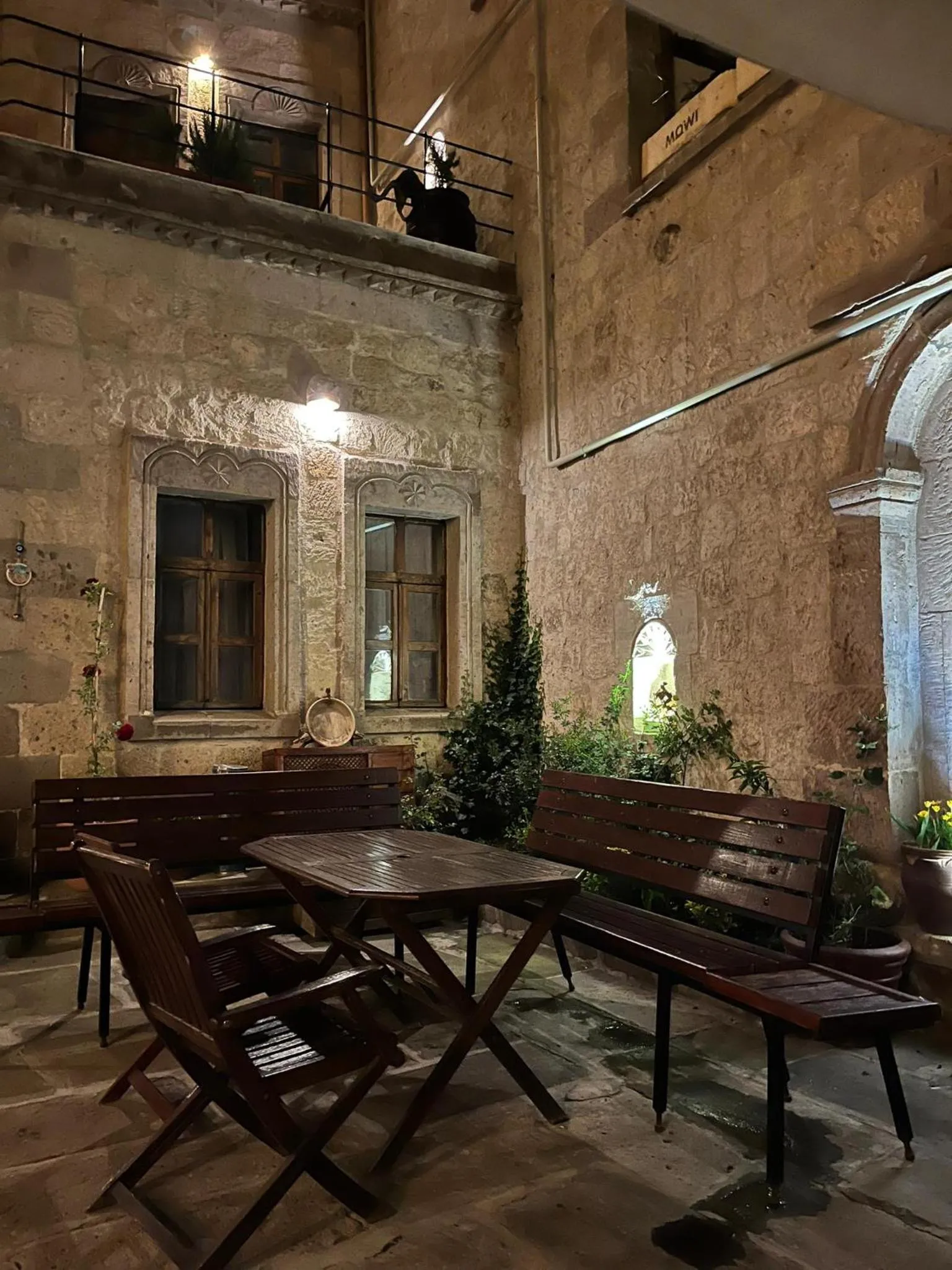 Patio in Century Cave Hotel