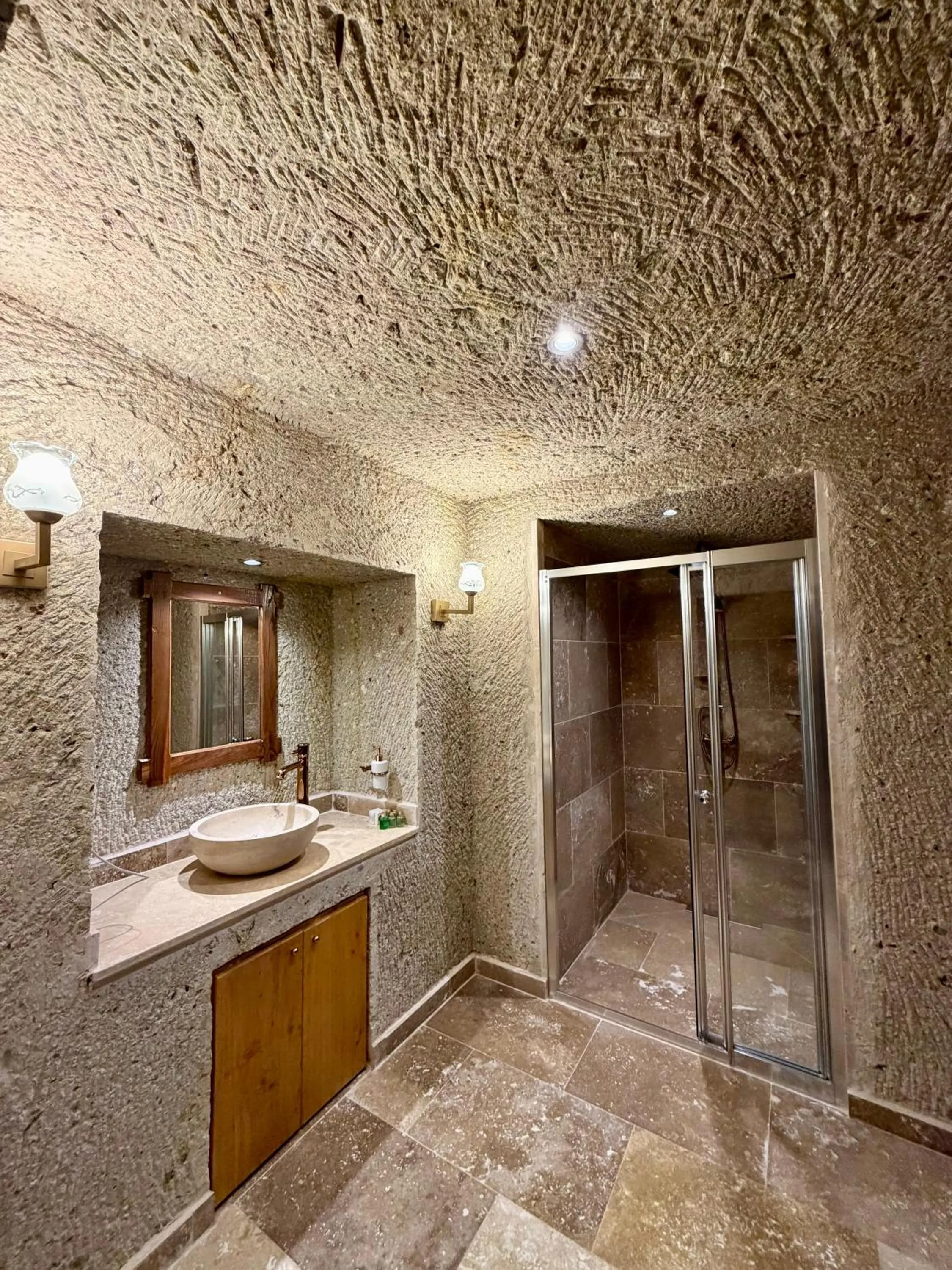 Shower in Century Cave Hotel