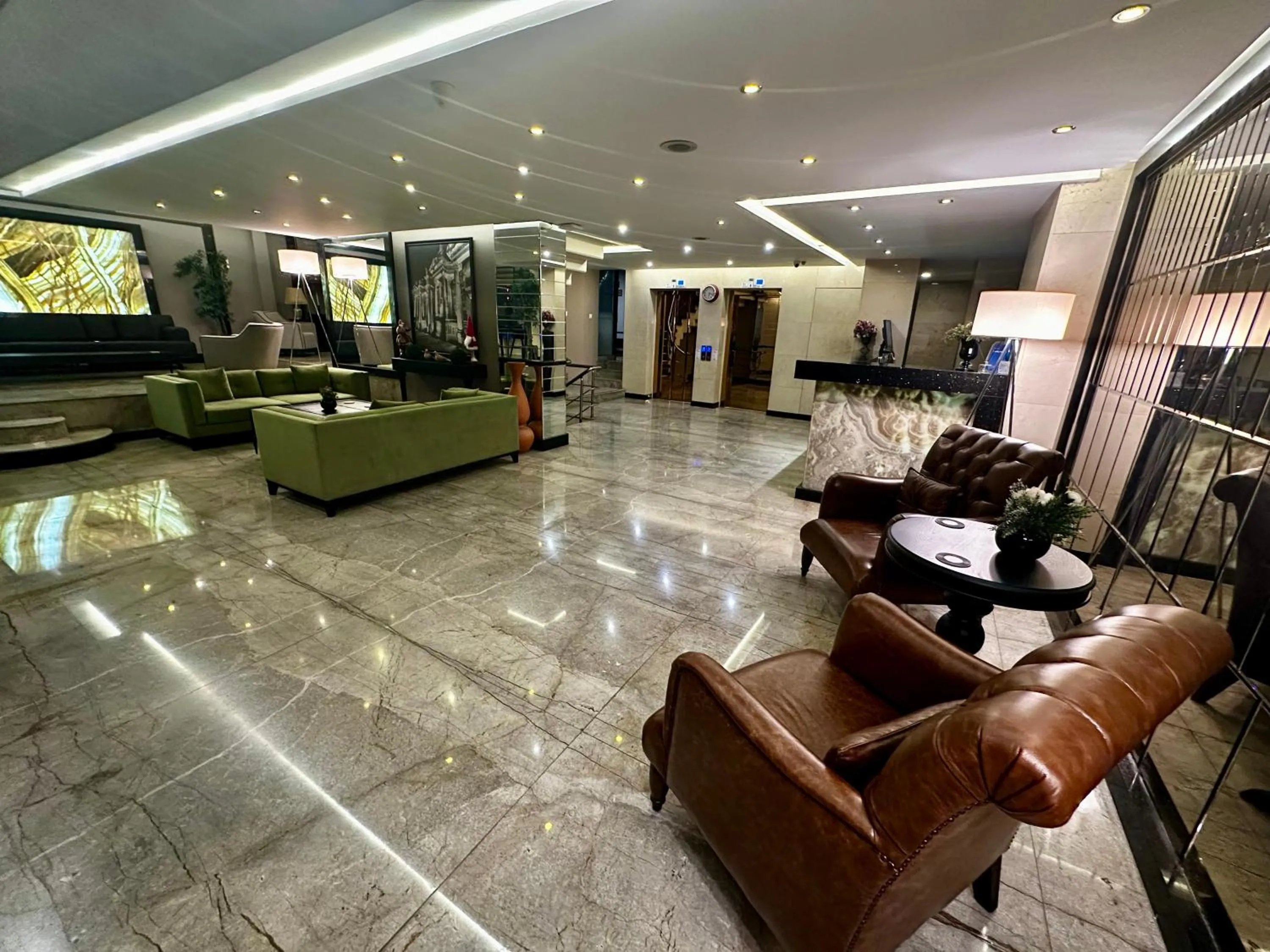 Communal lounge/ TV room in Laodikya Hotel