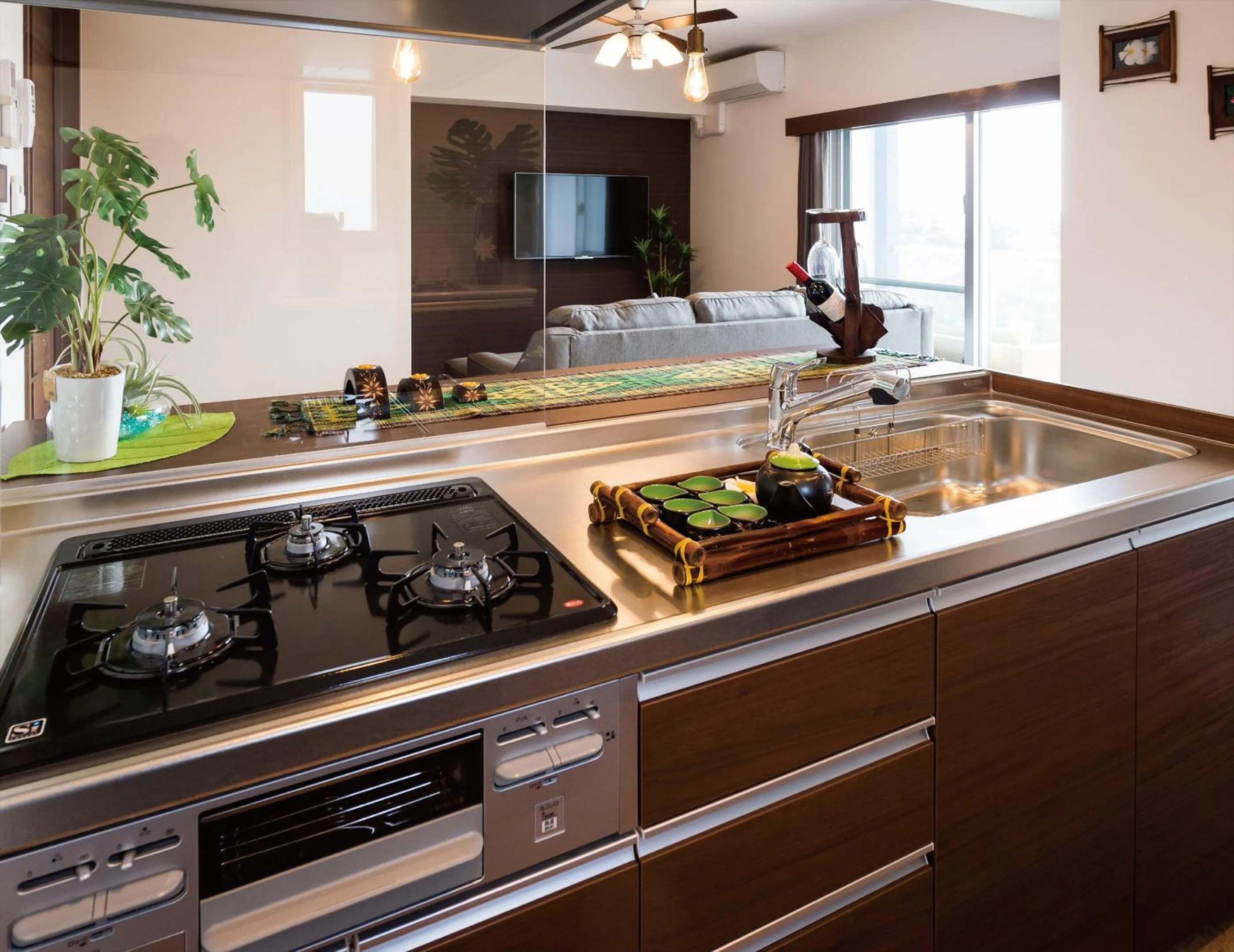 kitchen in Zoe Resort The Sunset Village Okinawa Chatan