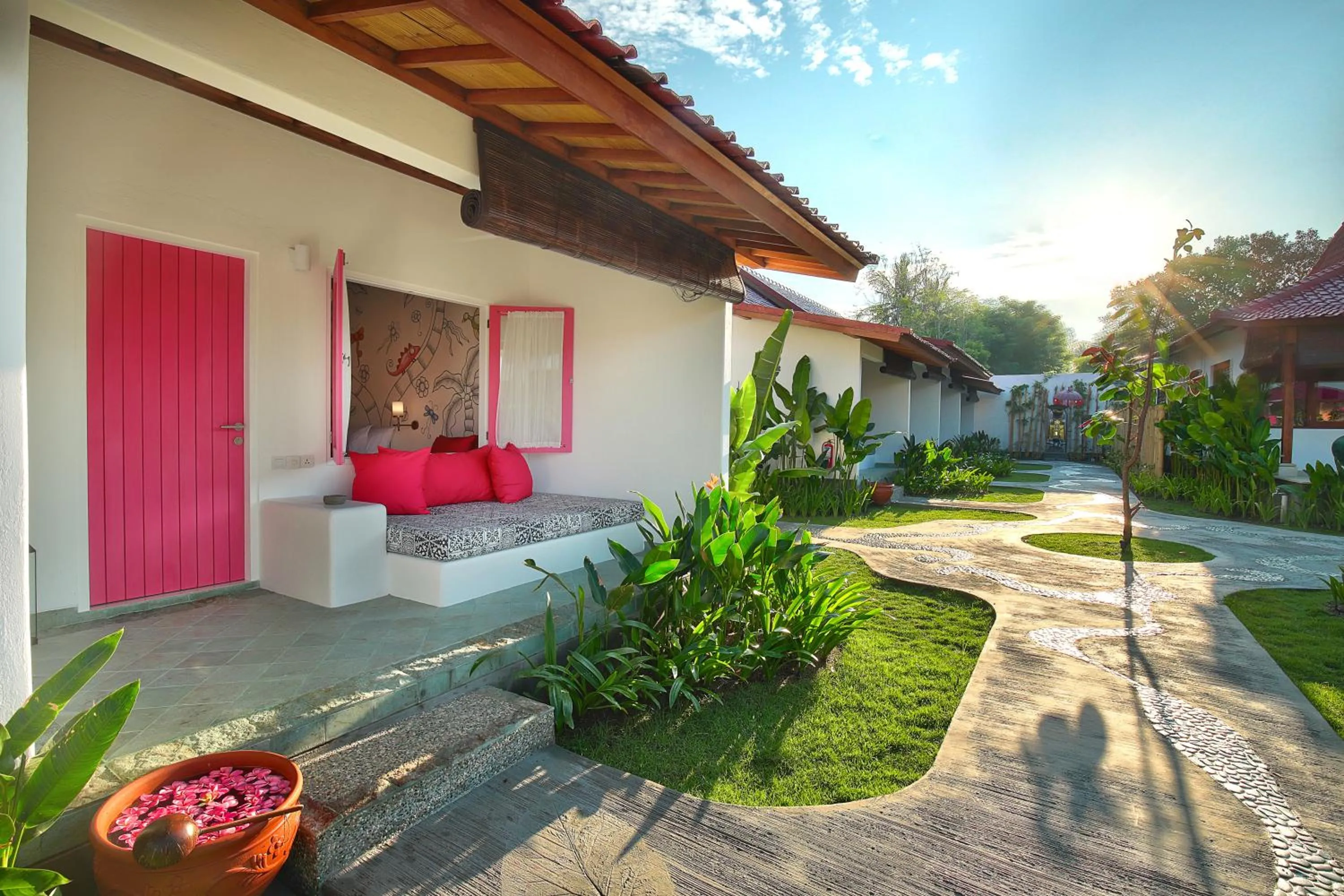 Balcony/Terrace in PinkCoco Gili Air - Constant Surprises & for Cool Adults Only