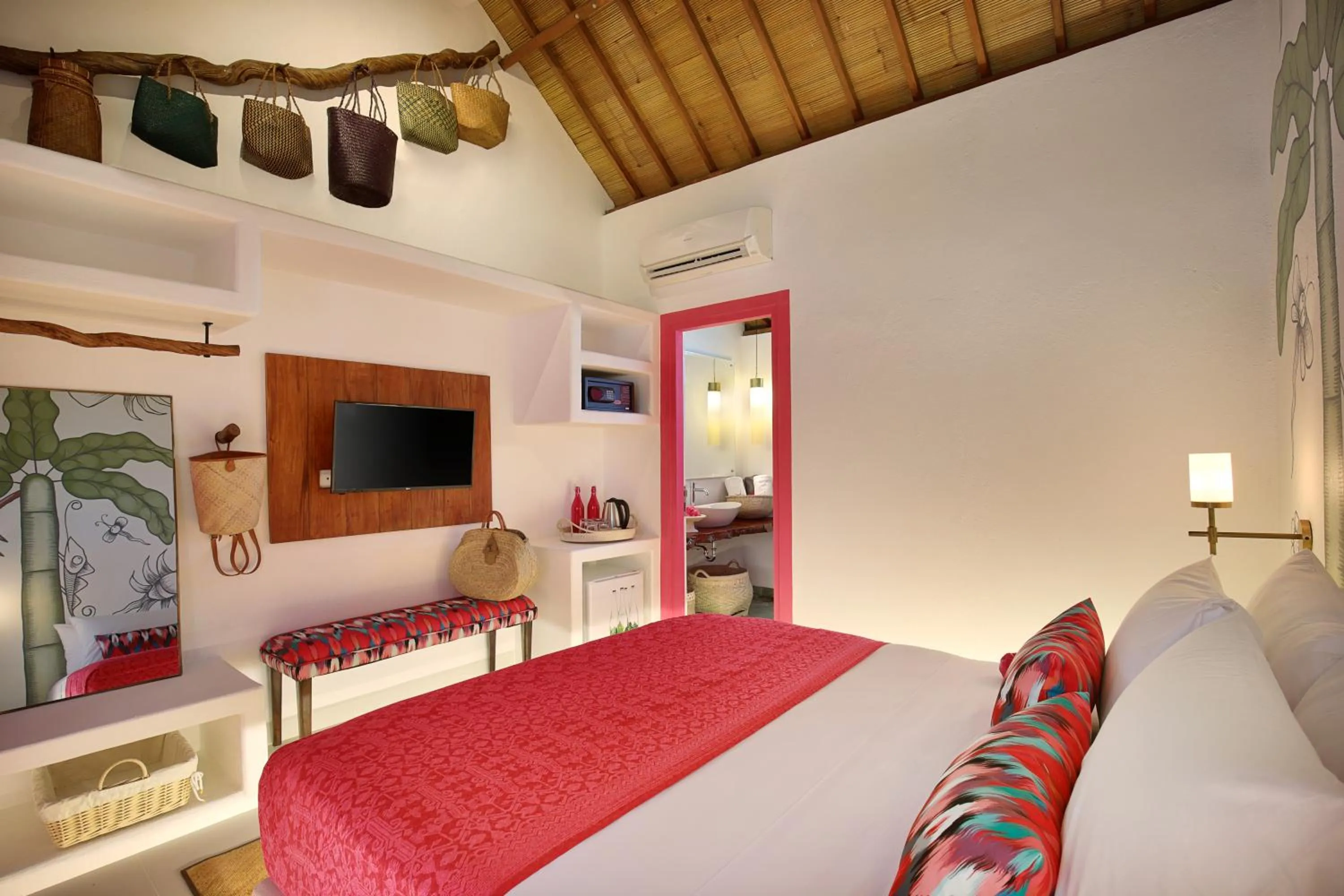 Coffee/tea facilities, Bed in PinkCoco Gili Air - Constant Surprises & for Cool Adults Only