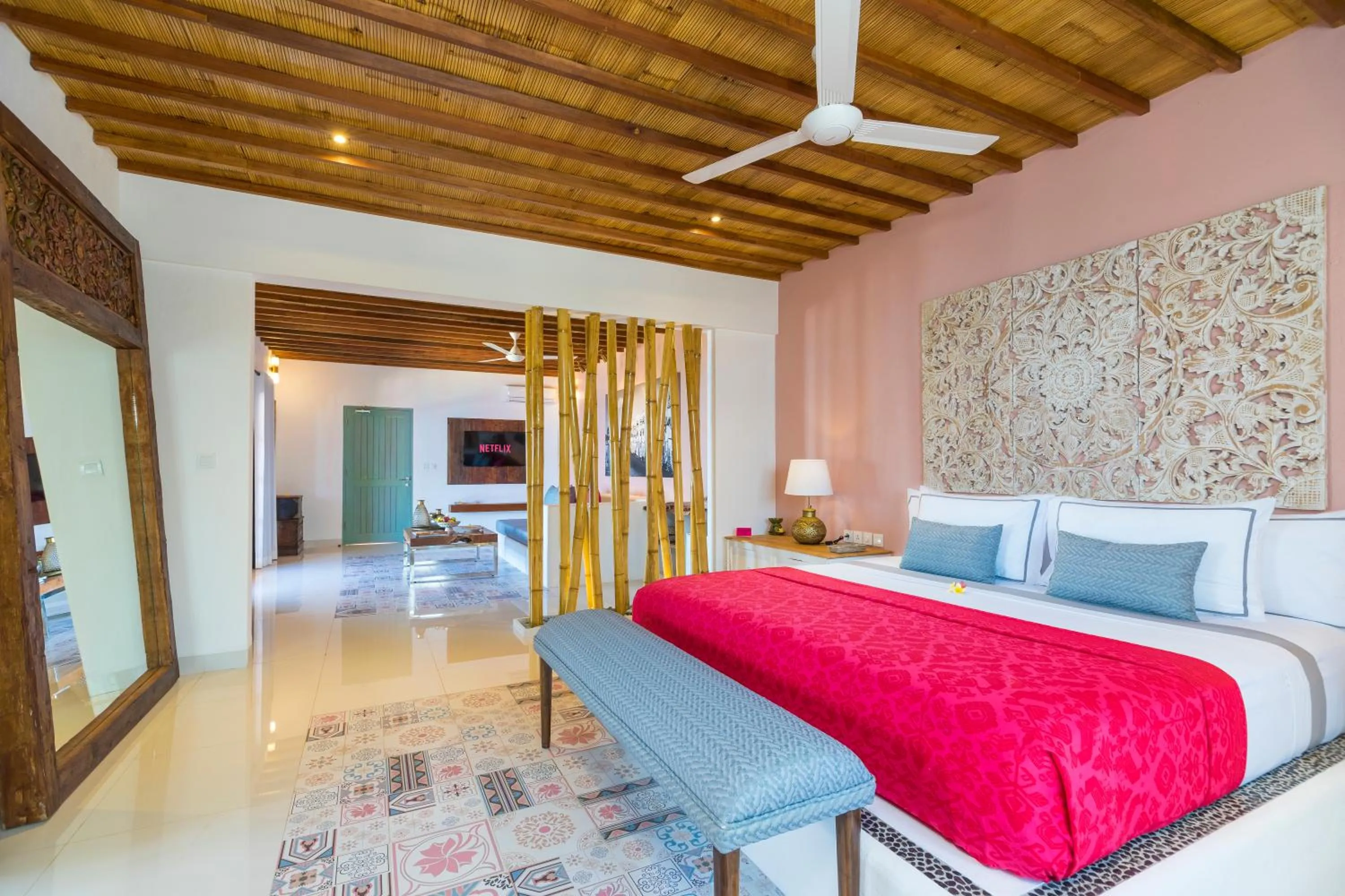 Bedroom, Bed in PinkCoco Gili Air - Constant Surprises & for Cool Adults Only