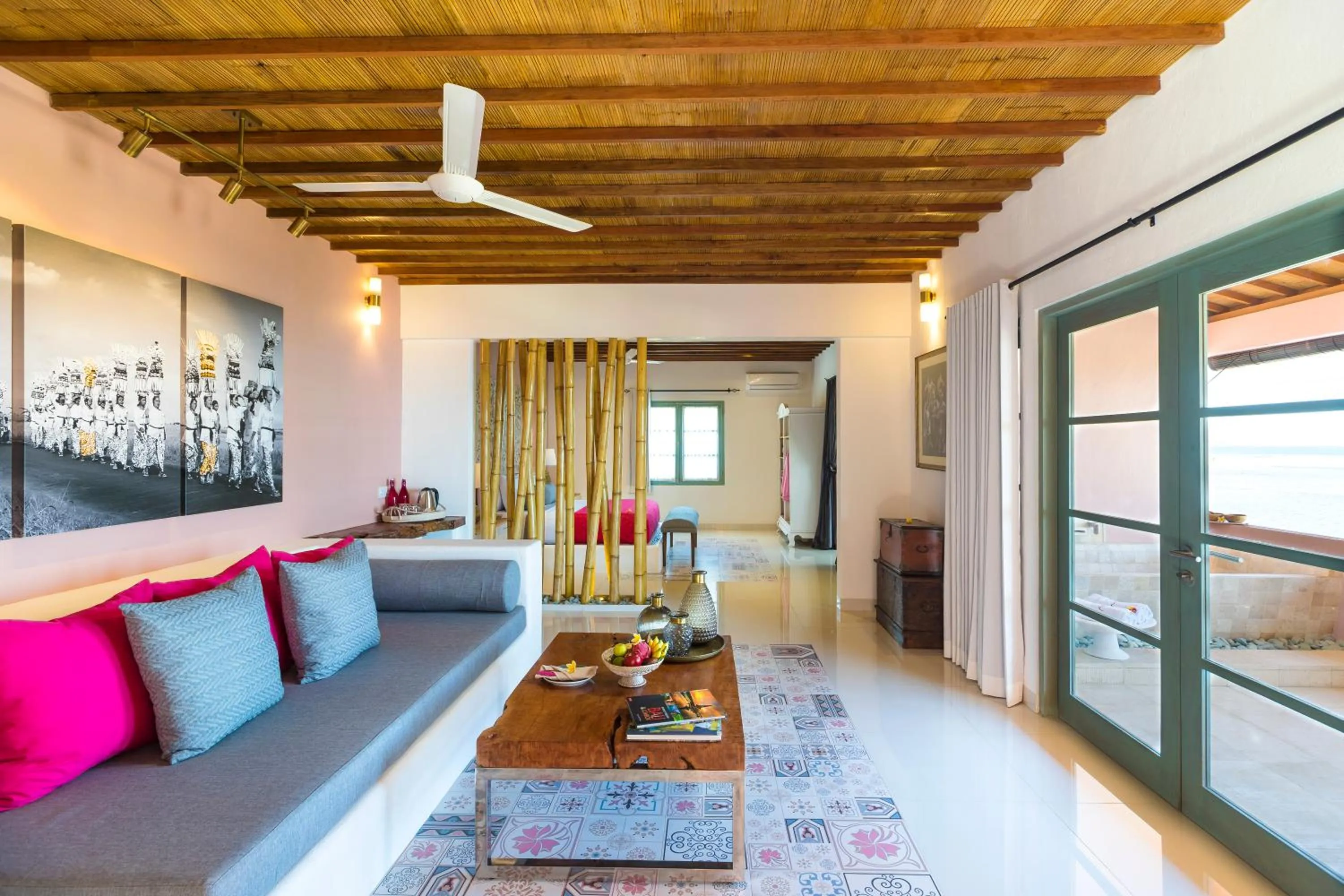 Living room in PinkCoco Gili Air - Constant Surprises & for Cool Adults Only