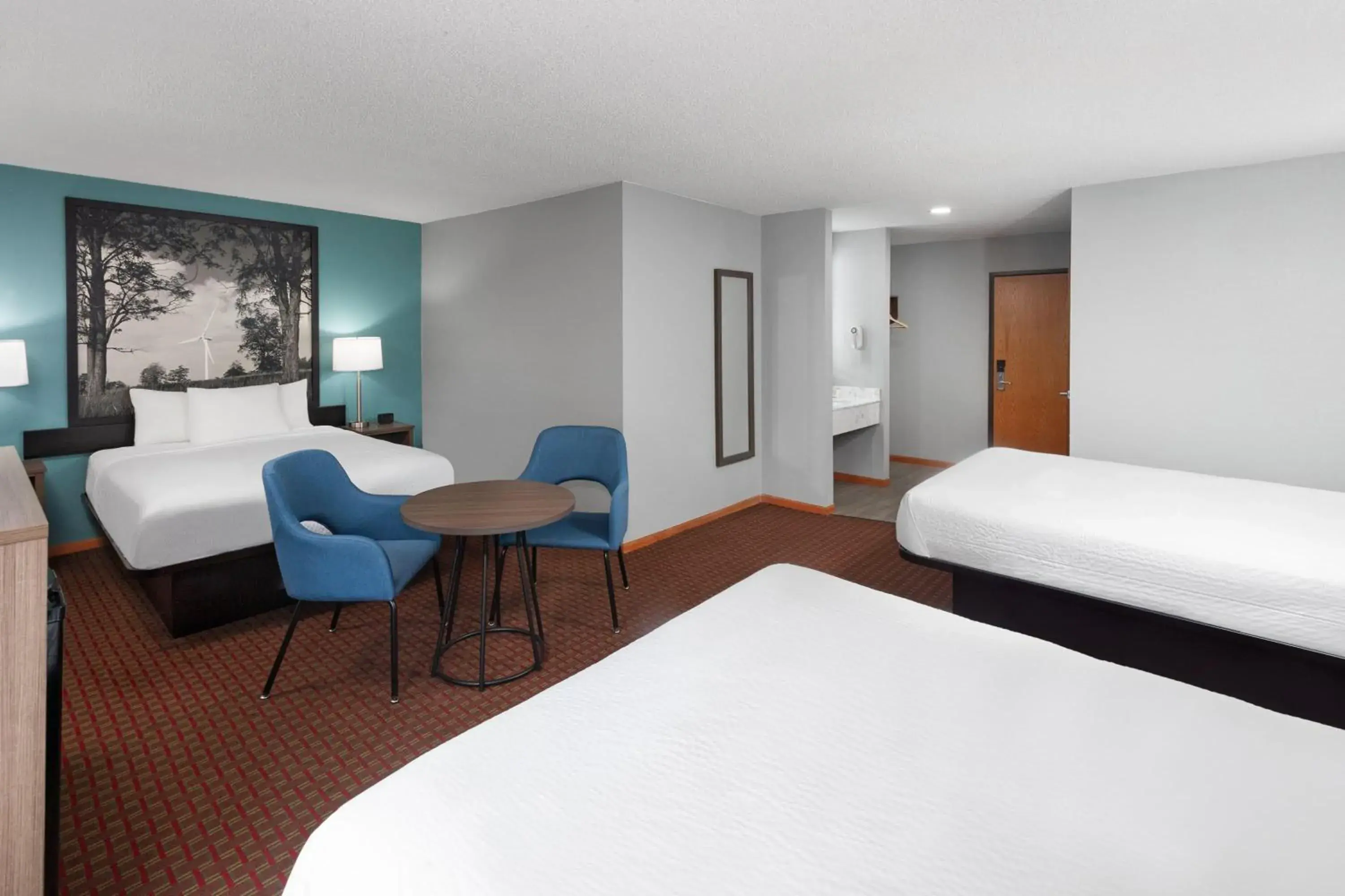 Queen Suite with Three Queen Beds - Non-Smoking in Super 8 by Wyndham McHenry Fox Lake Area Queen Suite with Three Queen Beds - Non-Smoking in Super 8 by Wyndham McHenry Fox Lake Area