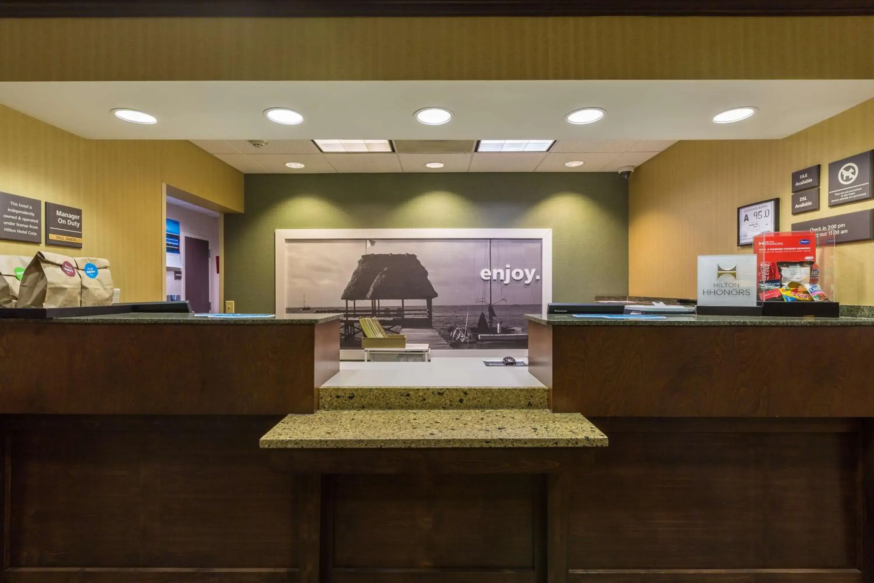 Lobby or reception in Hampton Inn Washington Lobby or reception in Hampton Inn Washington