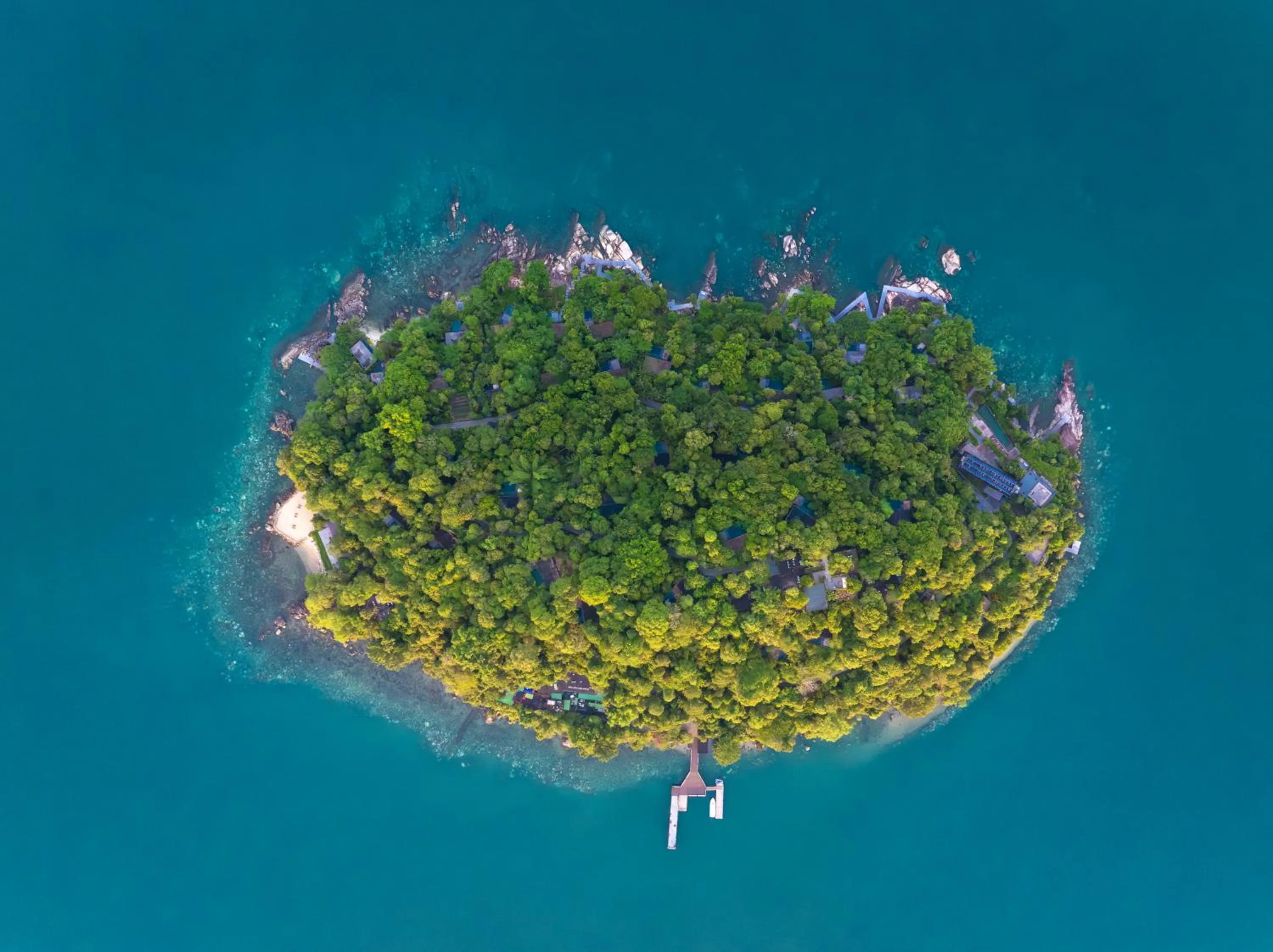 Natural landscape in Six Senses Krabey Island