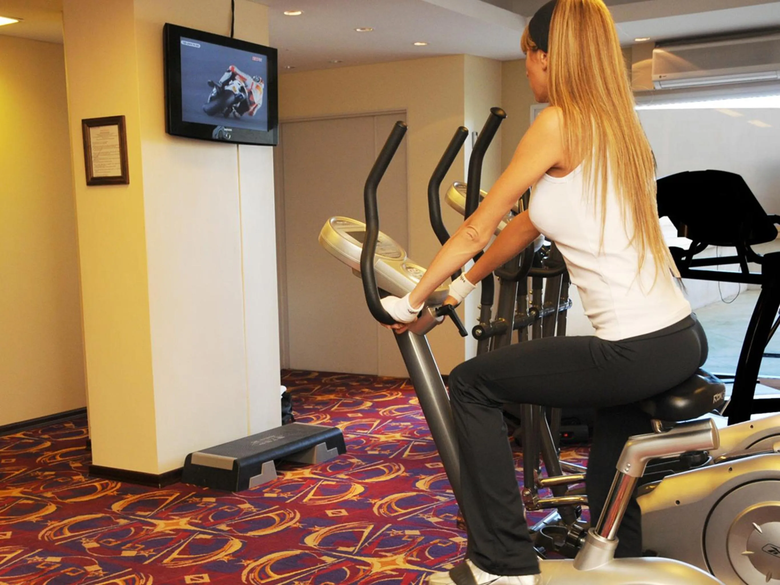 Fitness centre/facilities in Hotel Del Bono Park