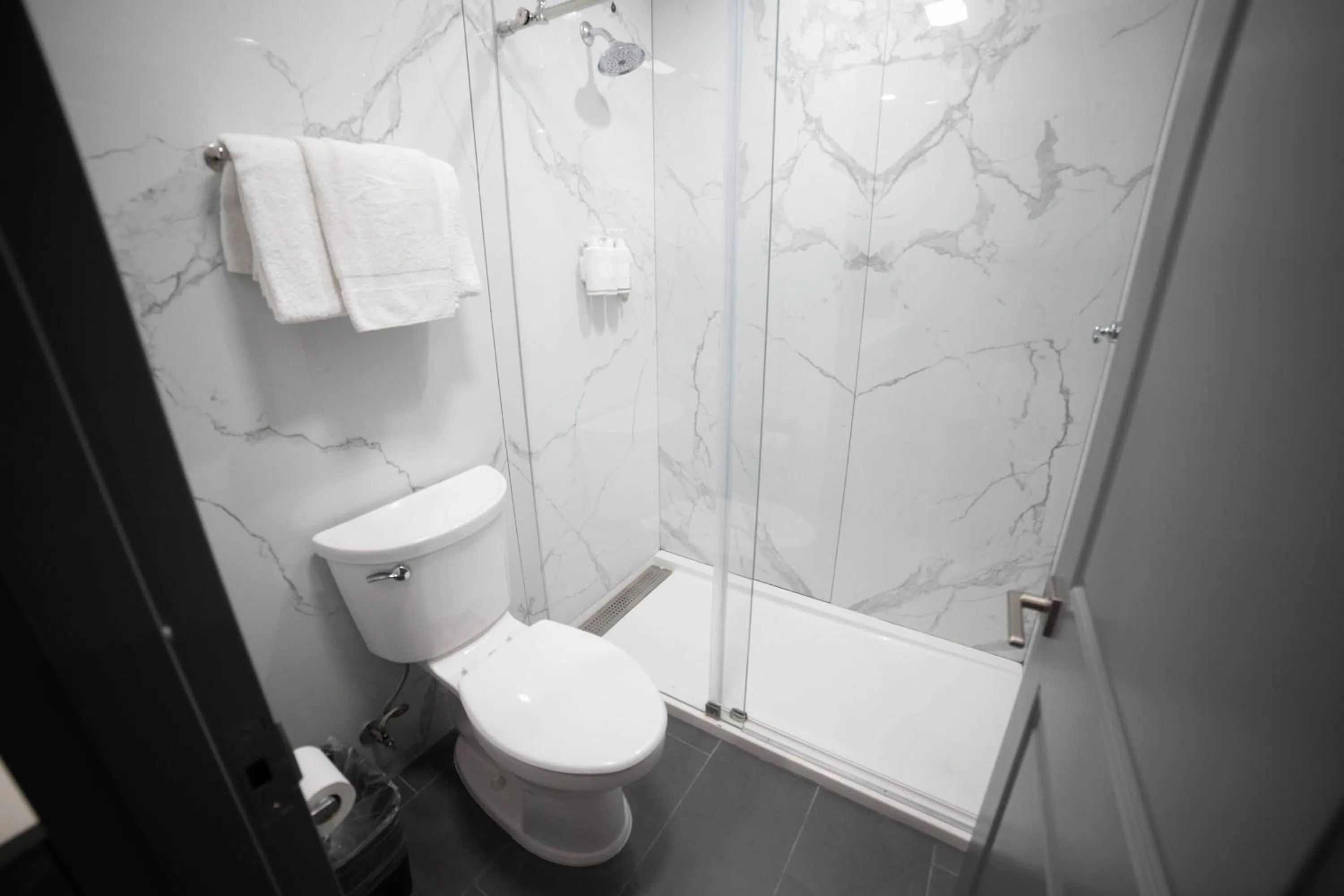 Bathroom in Travelodge by Wyndham Whittier