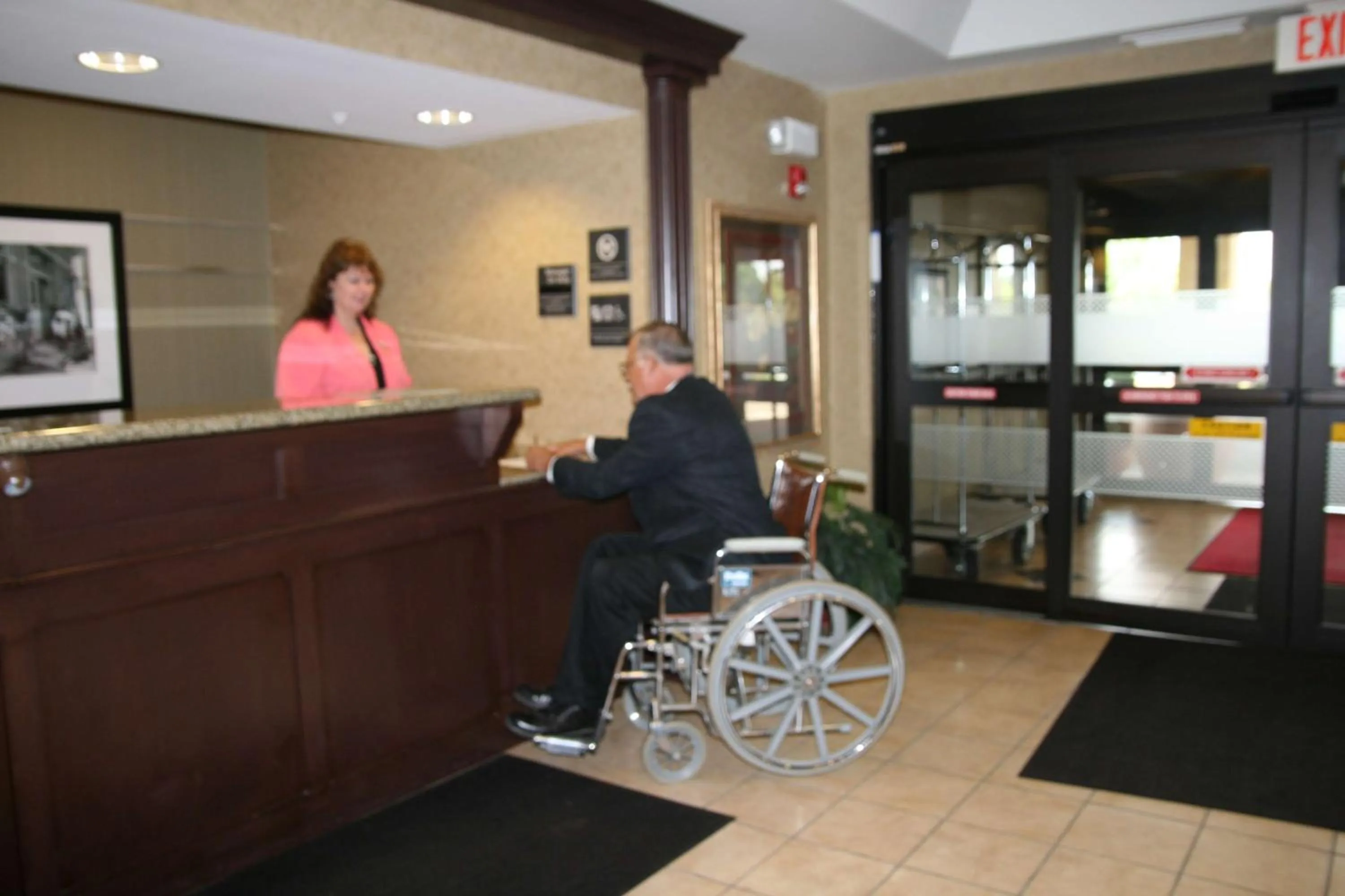 Lobby or reception in Hampton Inn Marshall