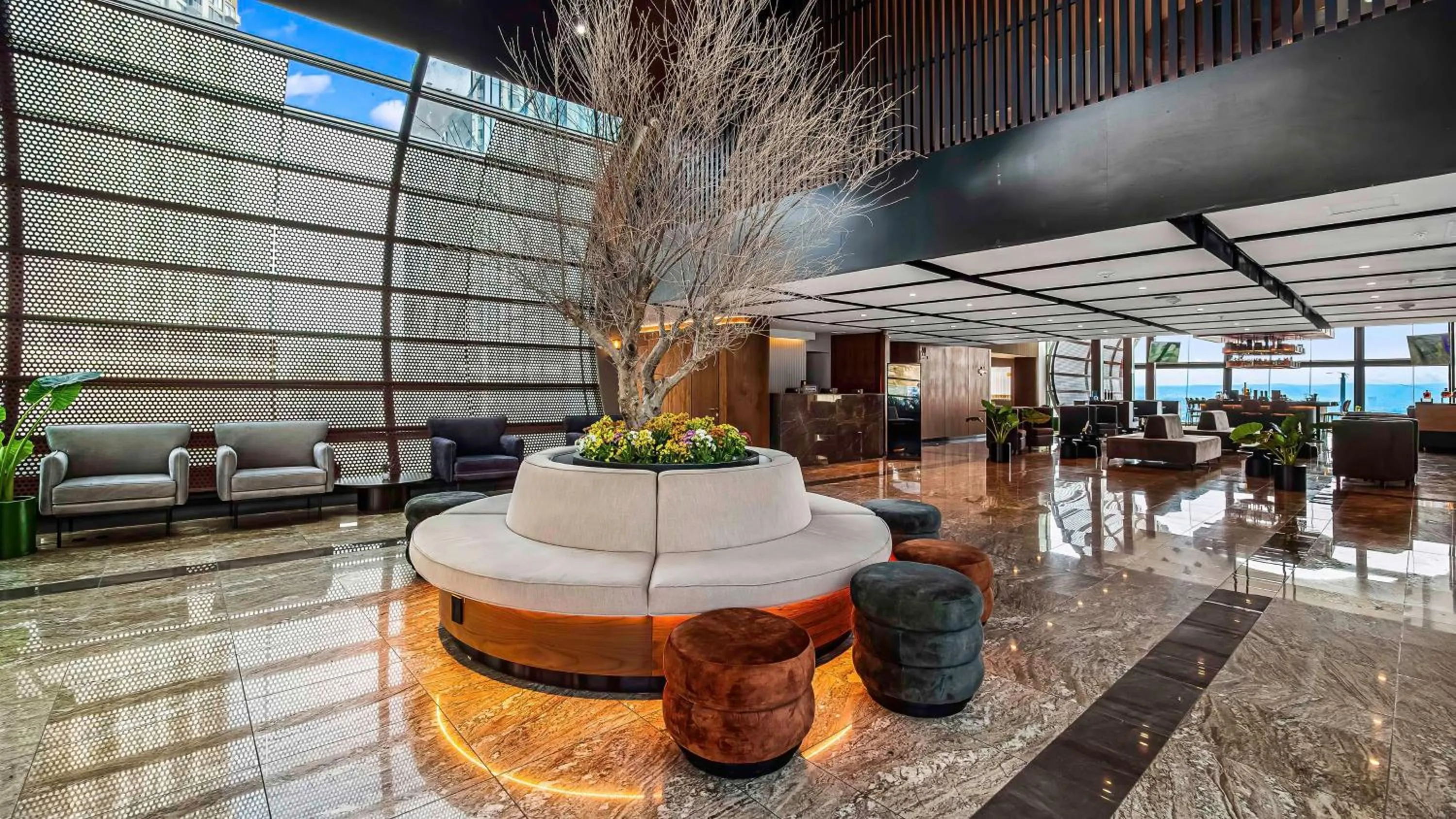 Lobby or reception in Hilton Queretaro