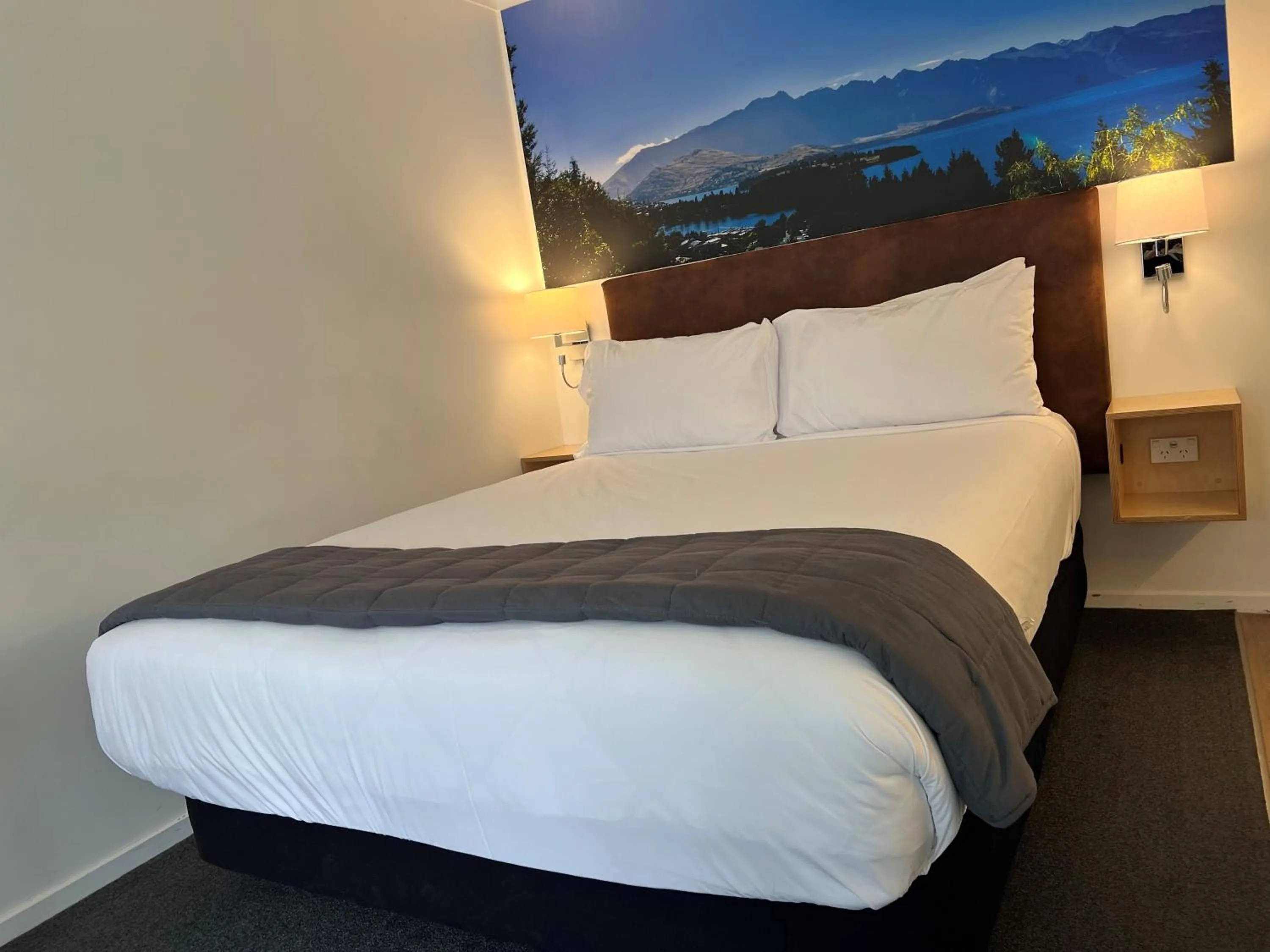 Bed in Blue Peaks Lodge