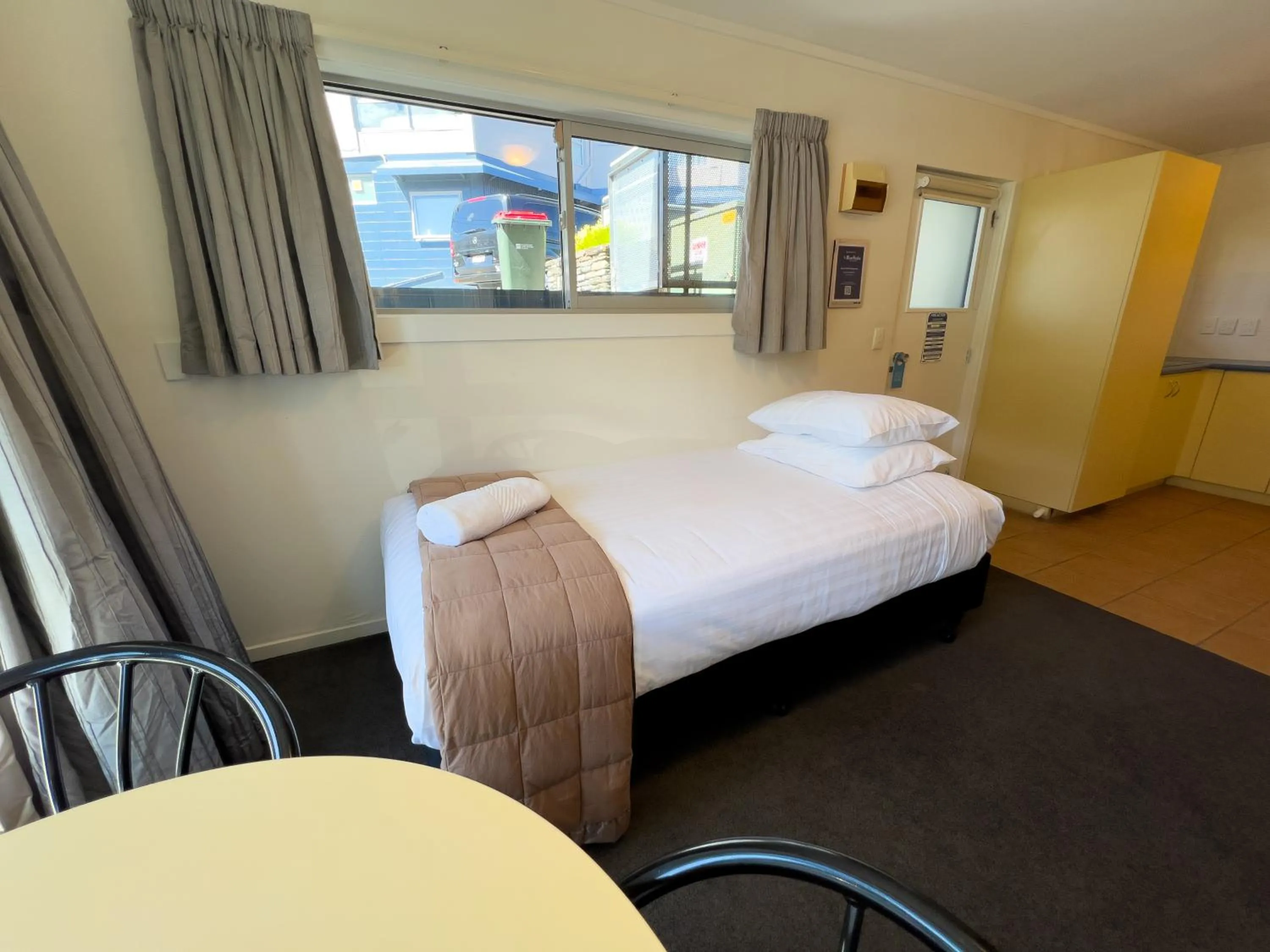 Bed in Blue Peaks Lodge