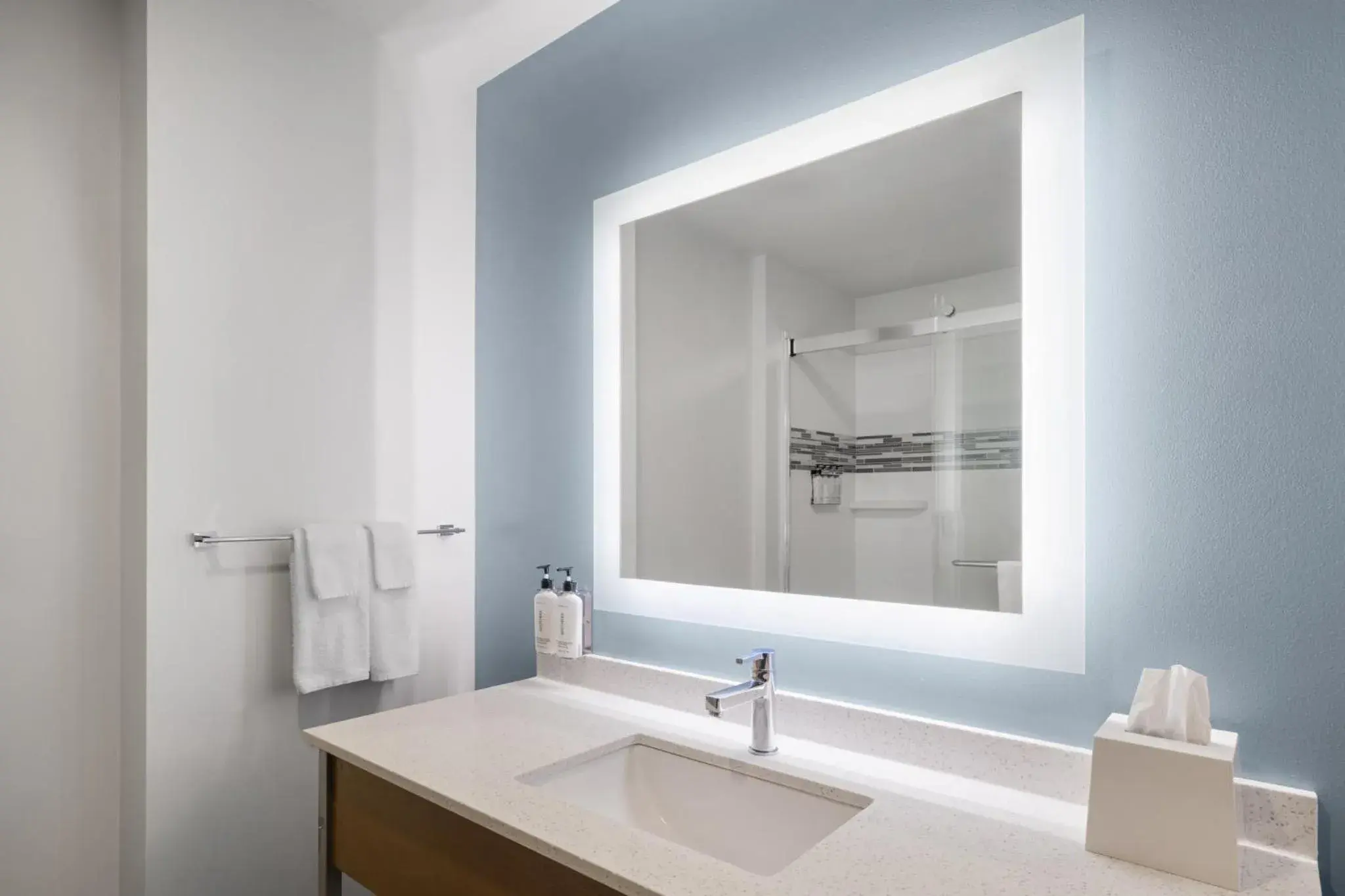 Bathroom in EVEN Hotel Pittsburgh Downtown by IHG Bathroom in EVEN Hotel Pittsburgh Downtown by IHG