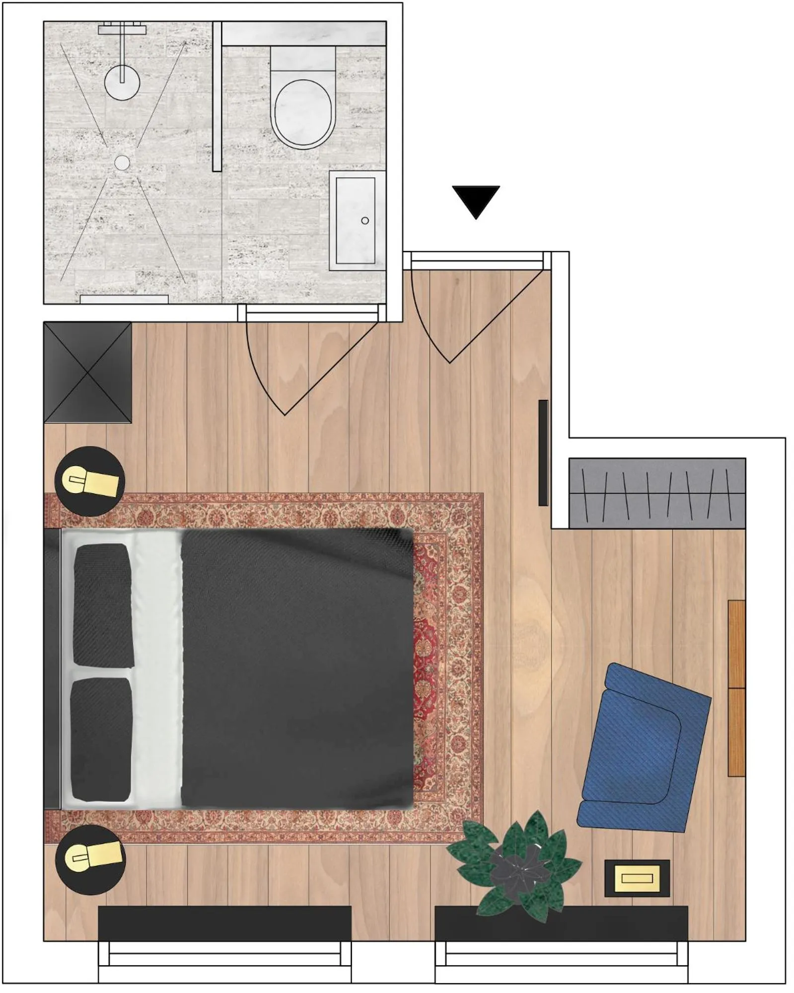 Floor plan in TWENTY FIVE Rooms