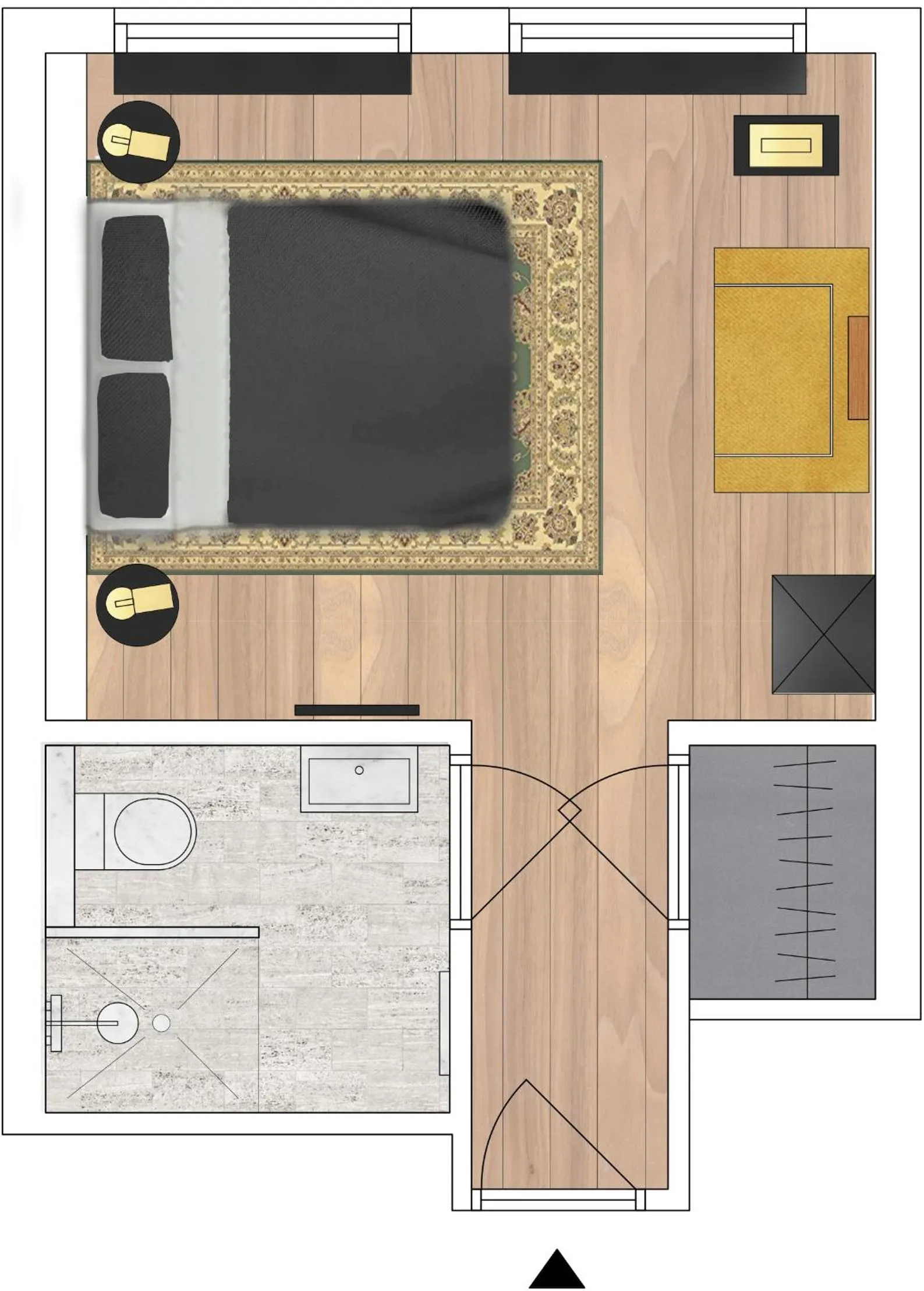 Floor plan in TWENTY FIVE Rooms