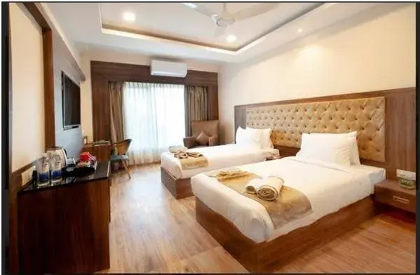 Bed in Purple Cloud Hotel Bed in Purple Cloud Hotel