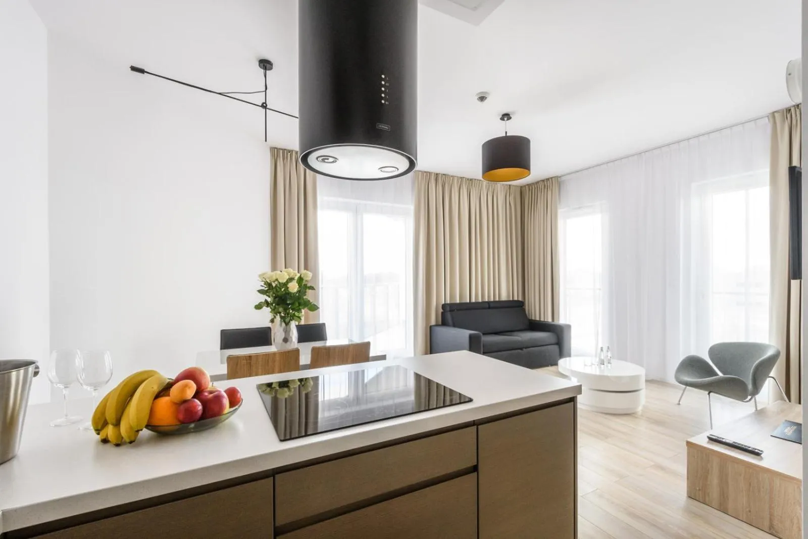 Kitchen or kitchenette in Varsovia Apartamenty Kasprzaka